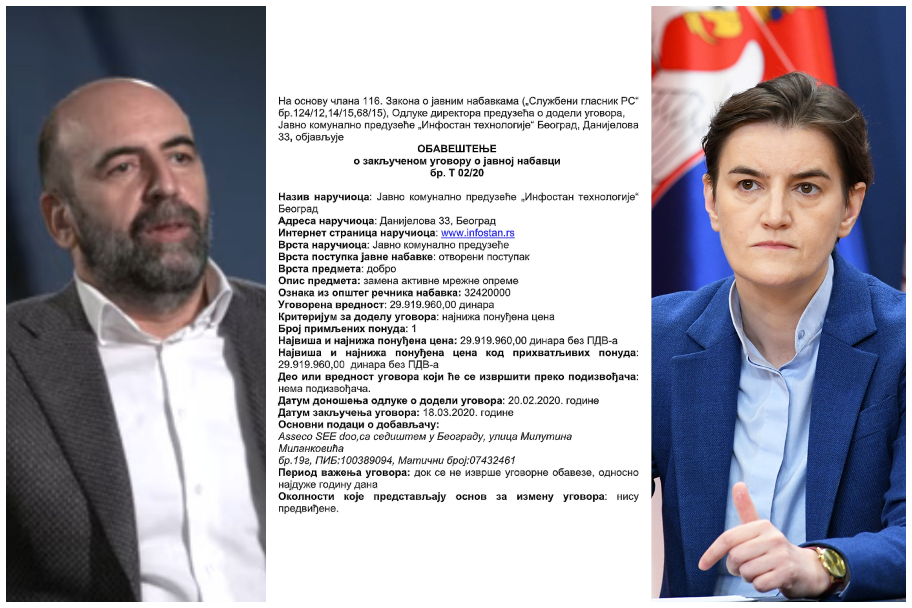 Igor Brnabic direktor Asseco, brat Ane Brnabic, Ana Brnabic