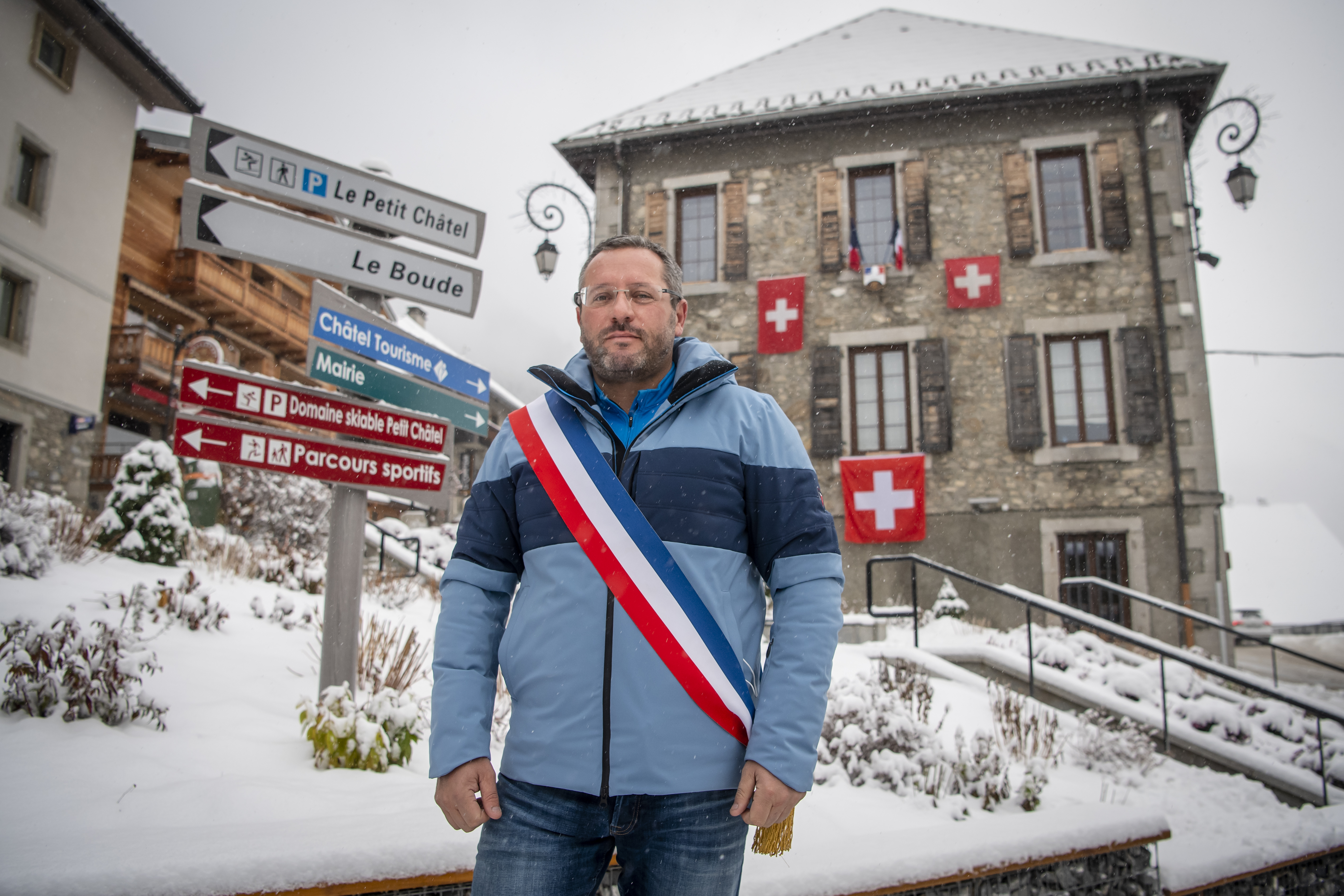 Ski lifts closed due to coronavirus restrictions in Chatel, France