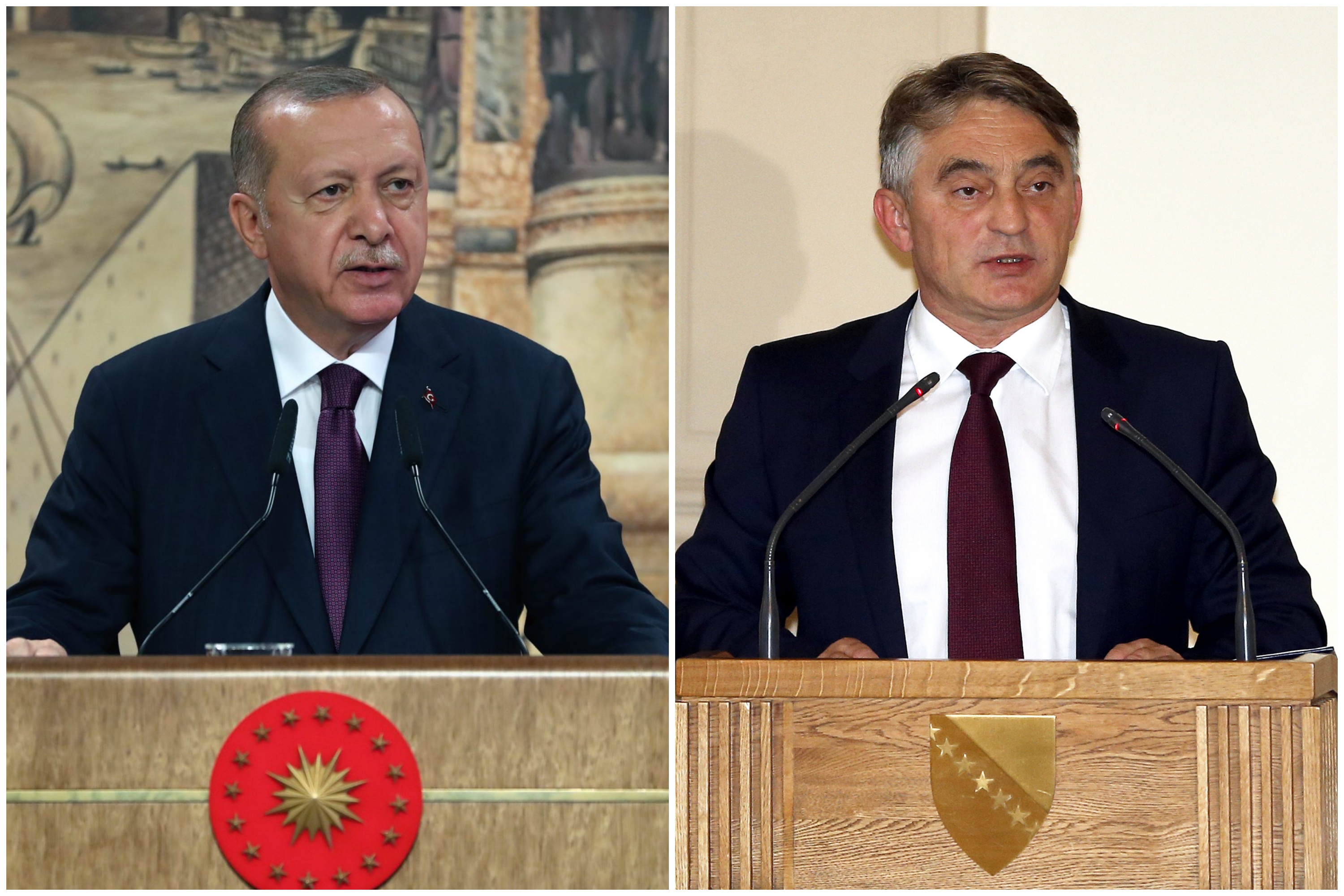 Erdogan, Željko Komšić, kombo Foto: EPA-EFE/TURKISH PRESIDENT PRESS OFFICE/EPA-EFE/FEHIM DEMIR