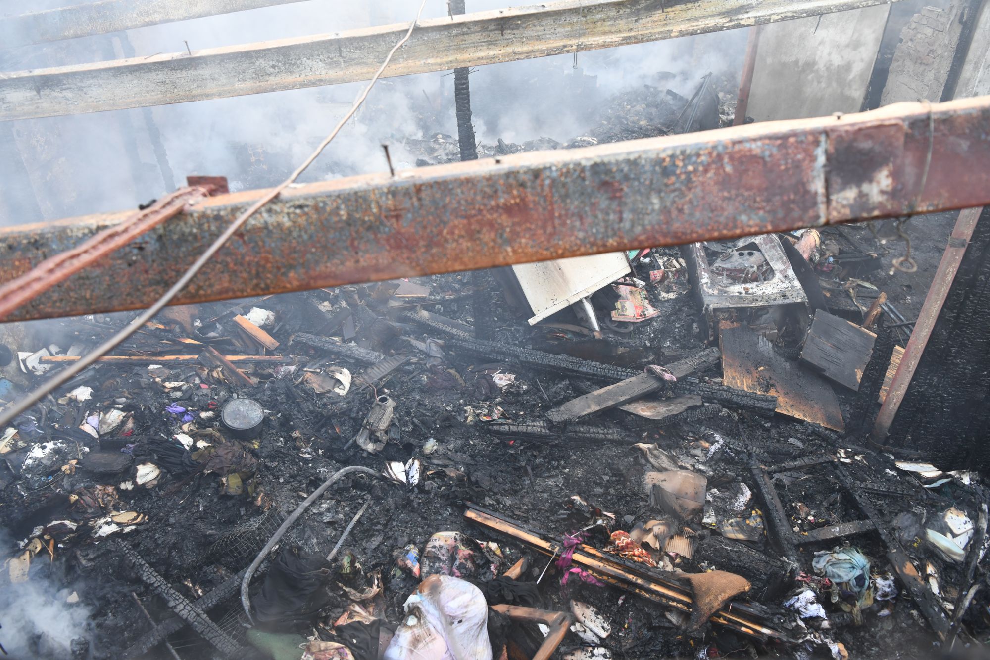 Beograd, 23.12.2020. Kod Sajma, izgorela kuća, požar Foto: Goran Srdanov/Nova.rs