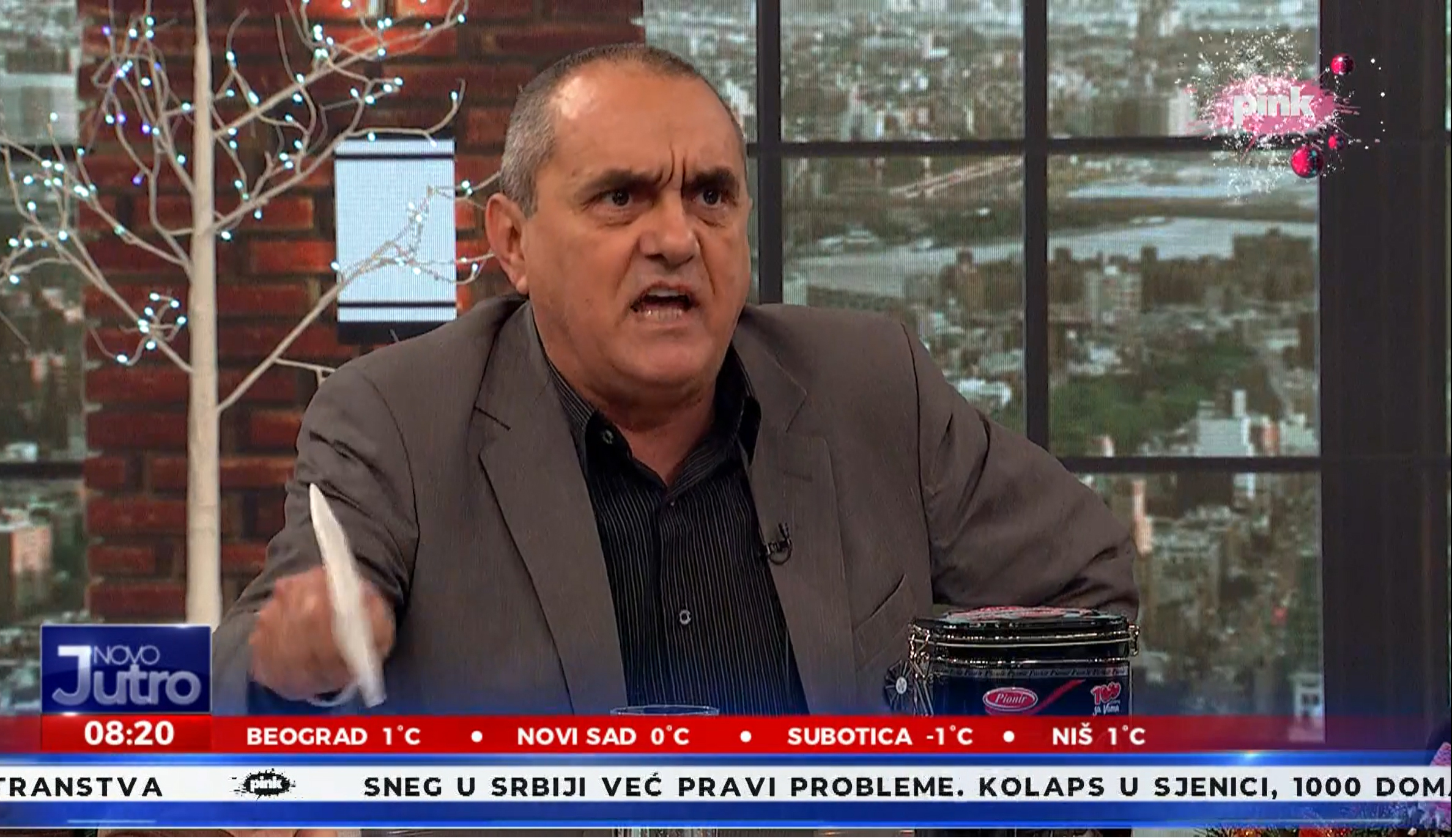 gost napustio program na tv punku novo jutro