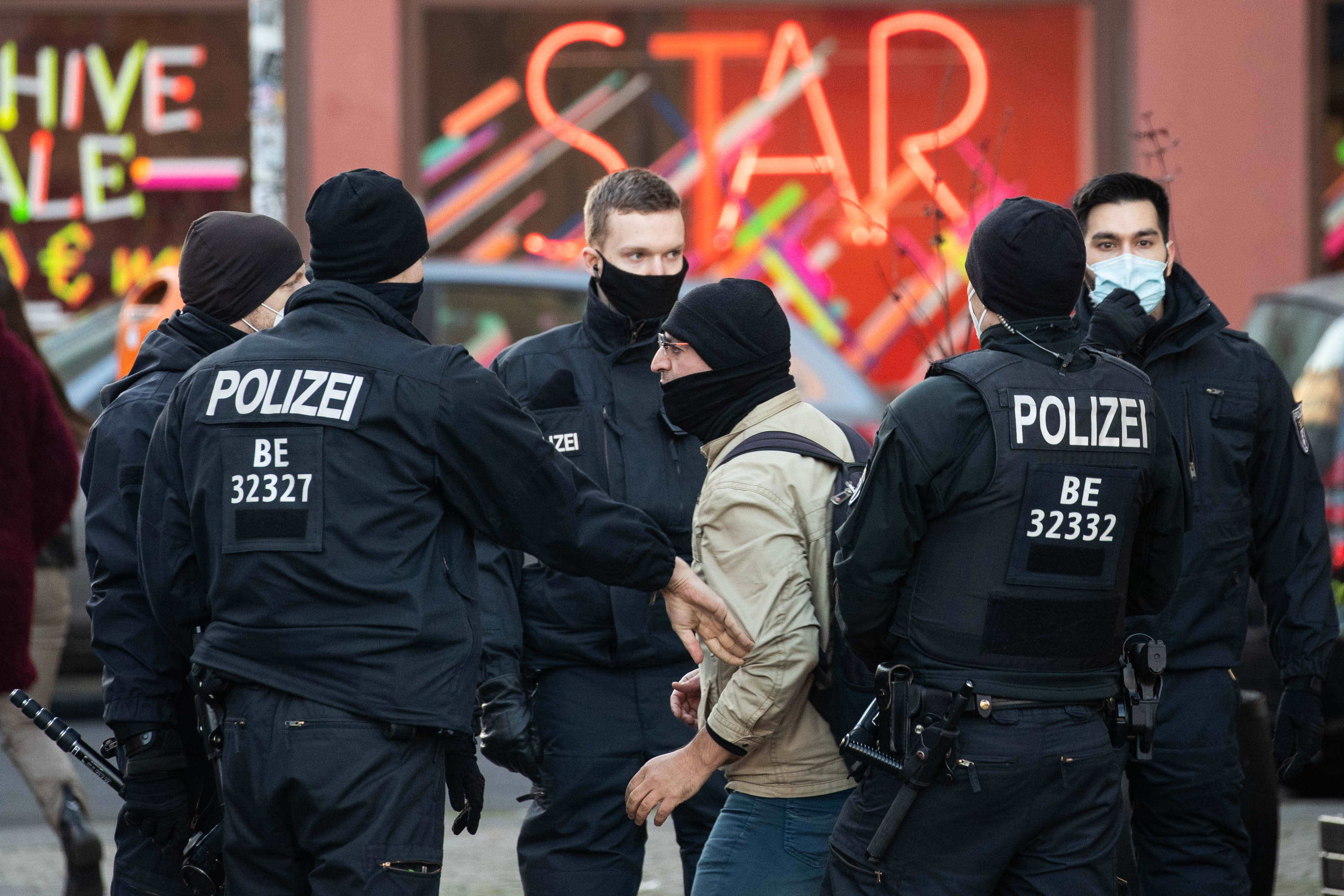 Corona deniers demonstration