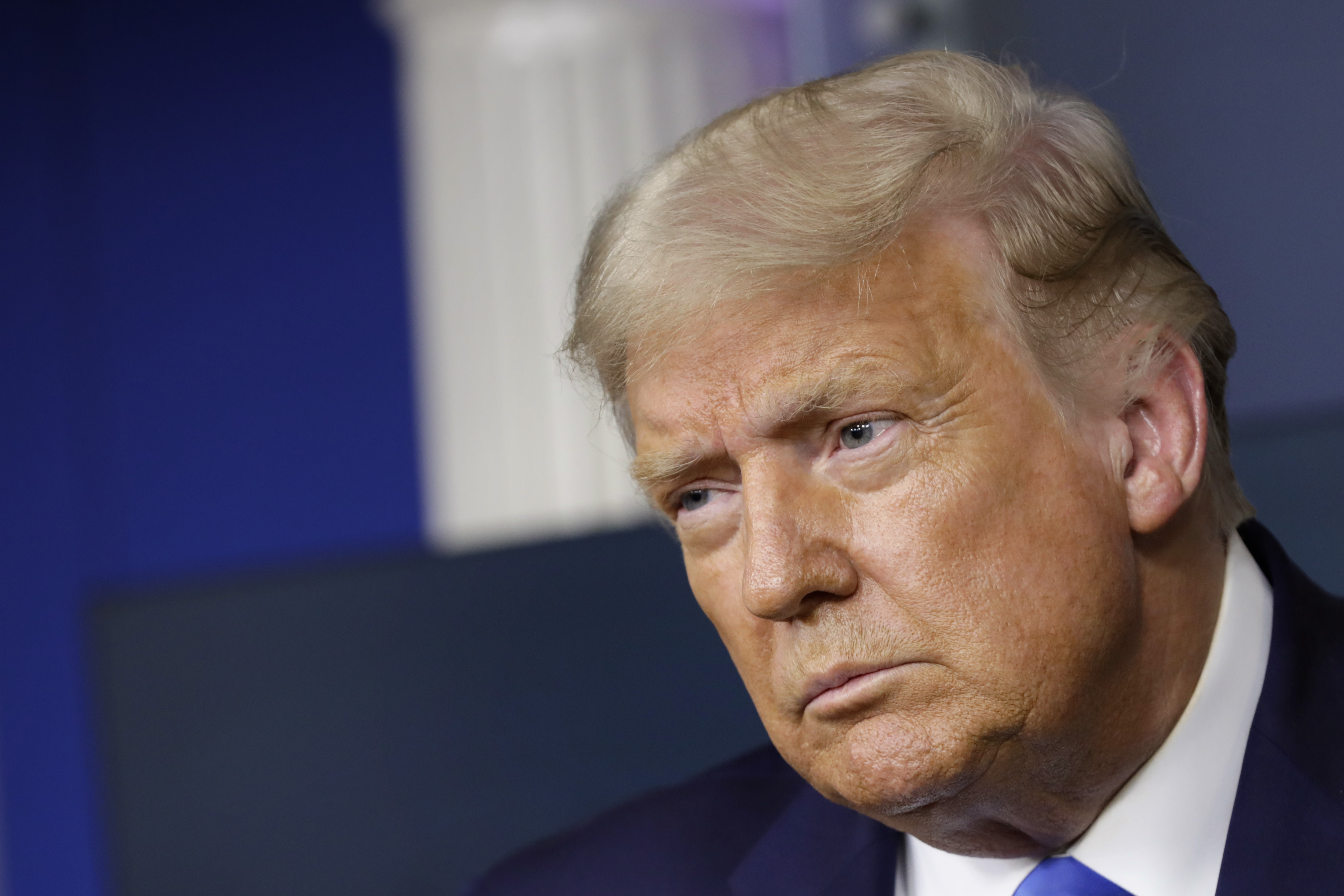 US President Trump holds a news conference