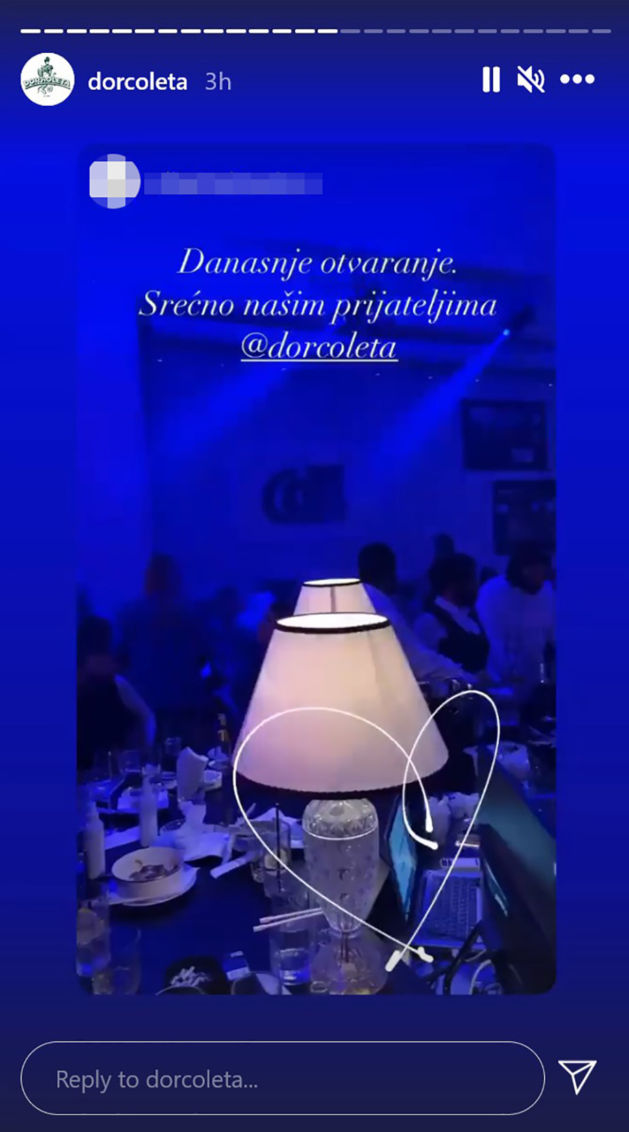 Klub Dorćoleta, koronavirus, nepoštovanje epidemioloških mera Foto: Instagram/dorcoleta