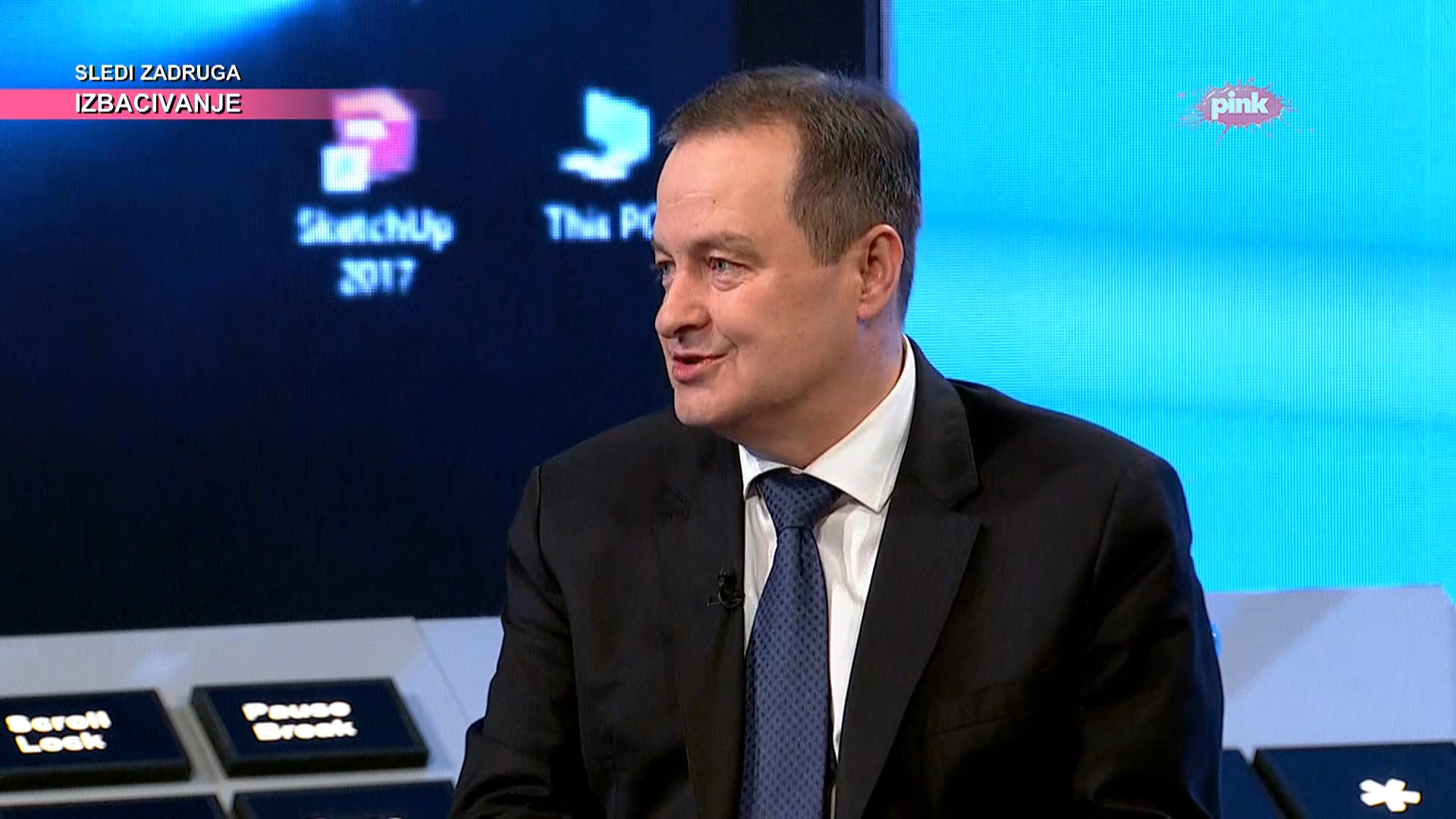 Ivica Dačić, emisija Hit Tvit Foto: Printscreen/Tv Pink