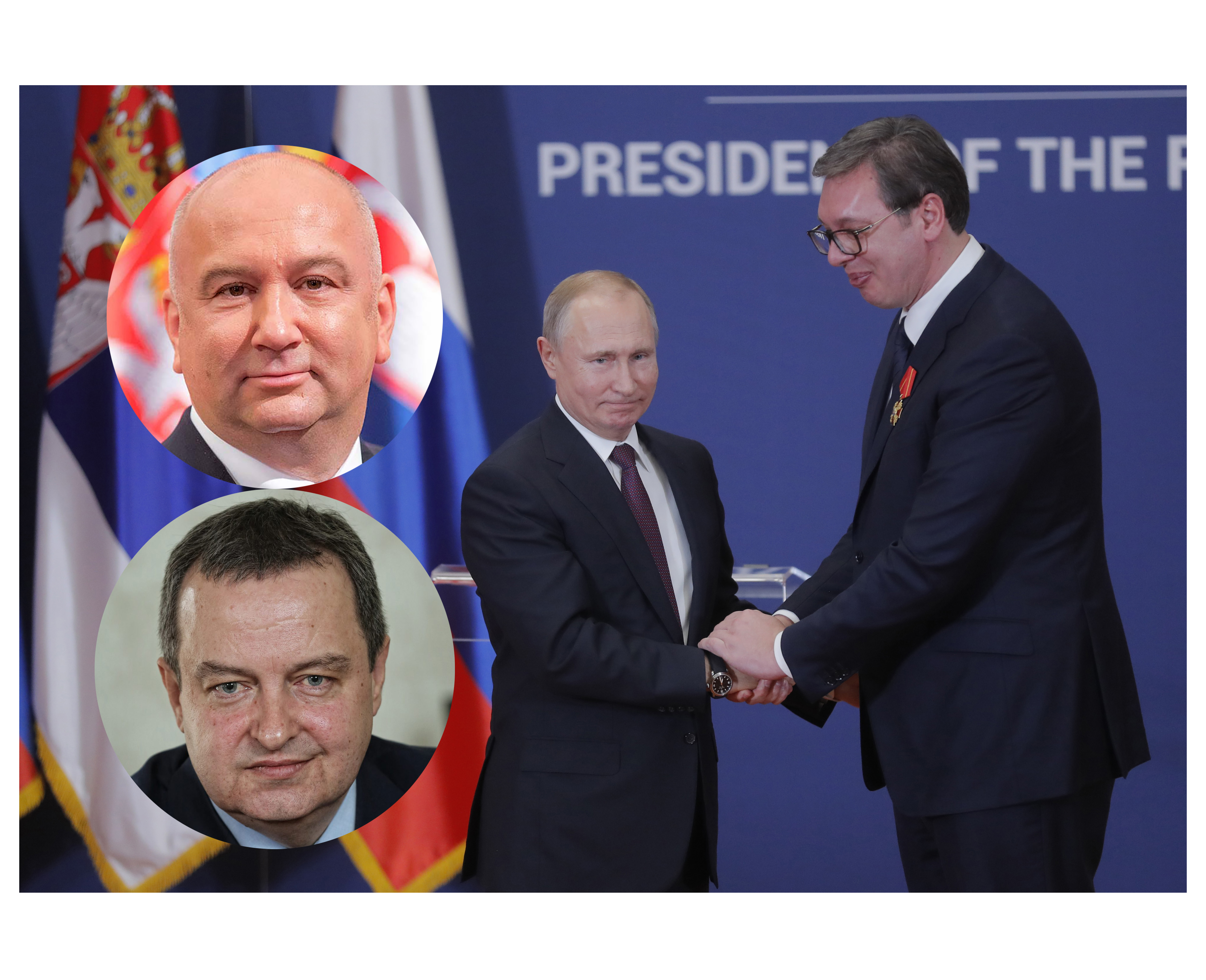 Russian President Putin visits Serbia vucic putin nedimovic dacic