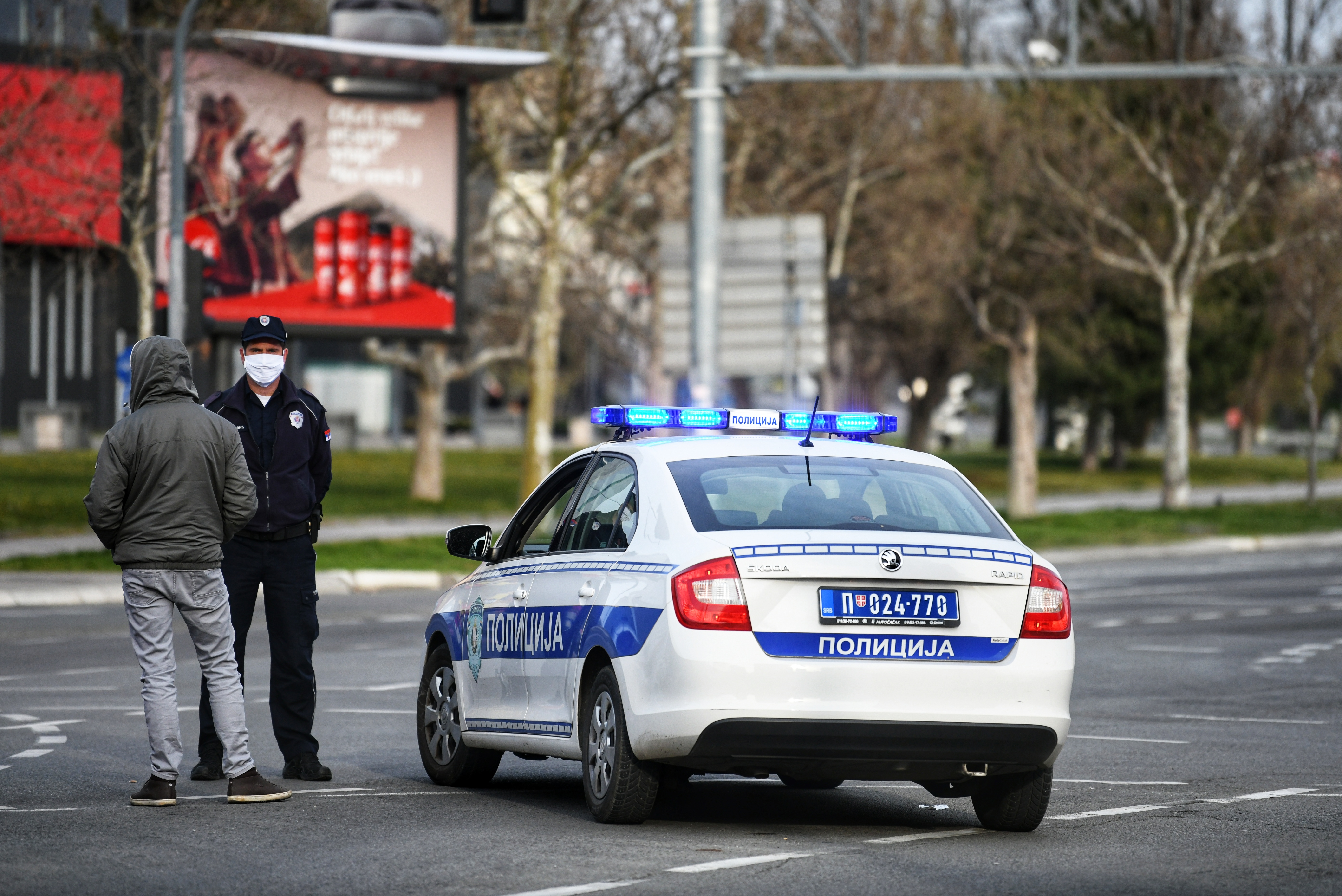 Beograd 31.03.2020. Policijski čas prazne ulice, policija patrola kontrola vanredno stanje koronavirus Foto:Vesna Lalić/Nova.rs
