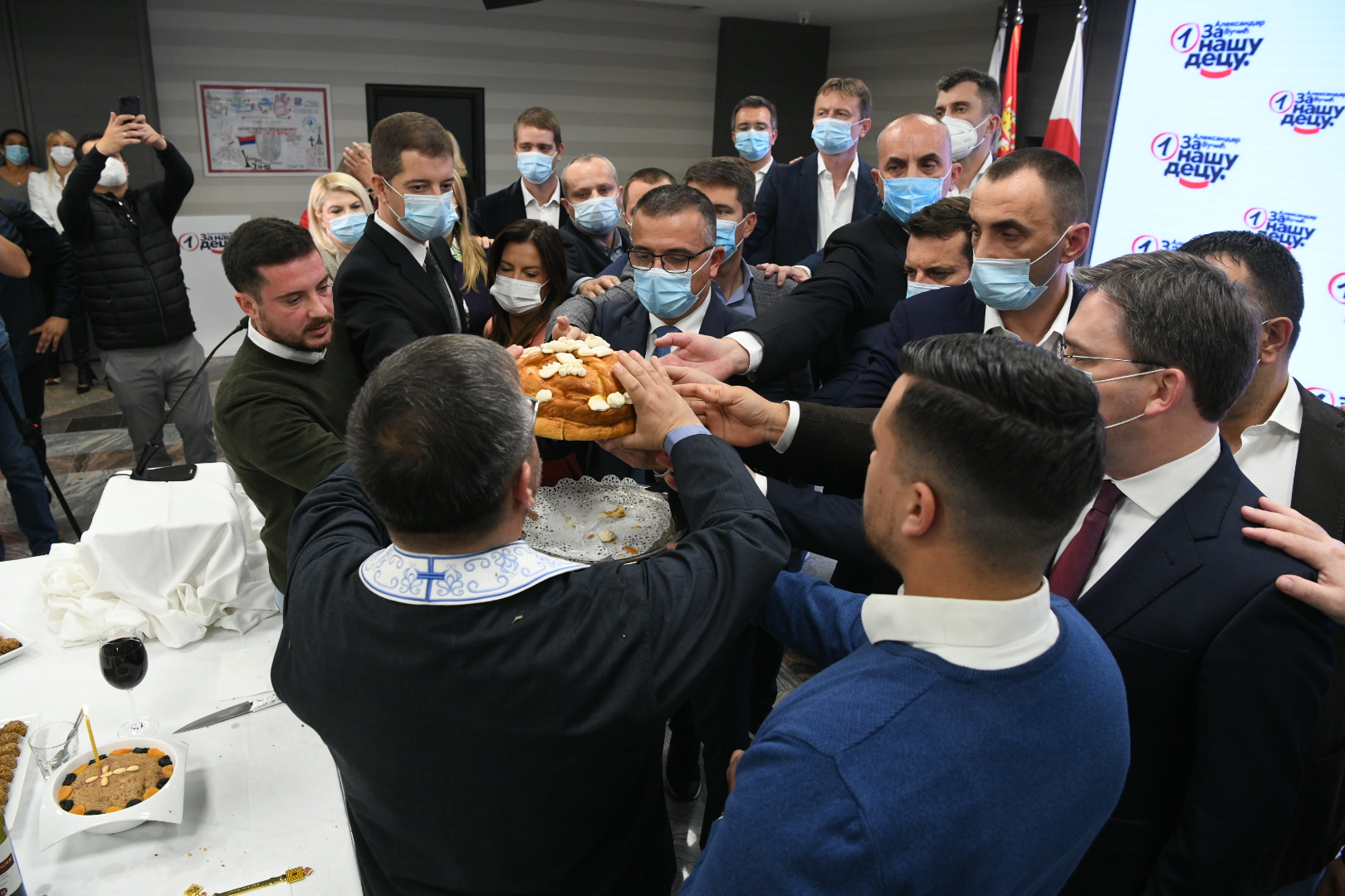 Beograd 27.10.2020. Sveta Petka, slava SnS, Srpska napredna stranka, sediste,