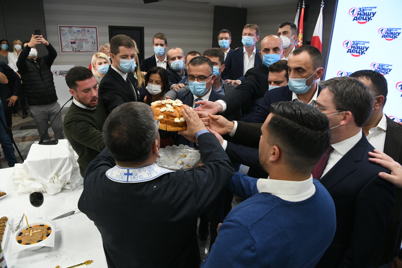 Beograd 27.10.2020. Sveta Petka, slava SnS, Srpska napredna stranka, sediste,