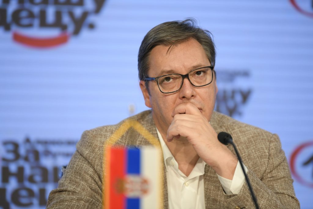 Beograd 25.10.2020. Aleksandar Vučić. Sednica predsedništva, skupština Srpske napredne stranke, SNS, Srpka napredna stranka grimasa Foto: Dragan Mujan/Nova.rs