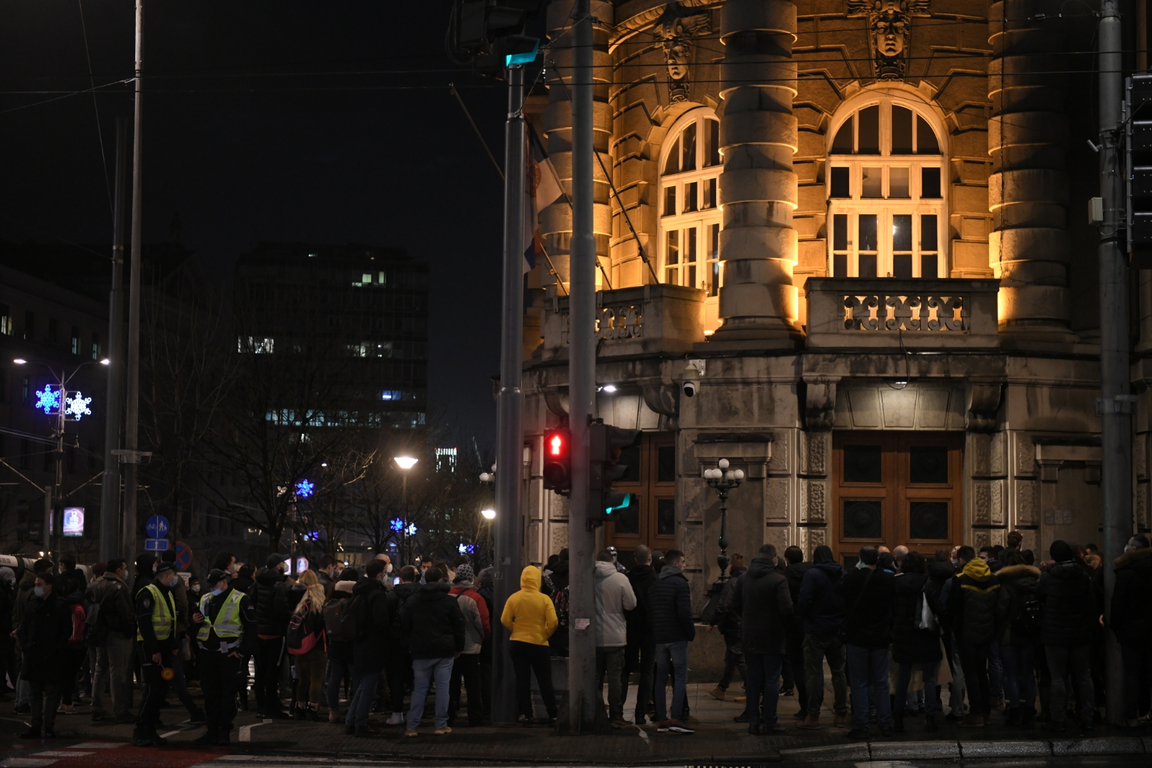 Beograd 30. decembar 2020. Protest preduzetnika ispred Vlade Srbije Foto:Dragan Mujan/Nova.rs