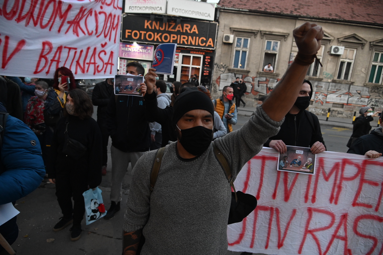 Nacisti park kod Ekonomskog fakulteta, ciste park od migranata