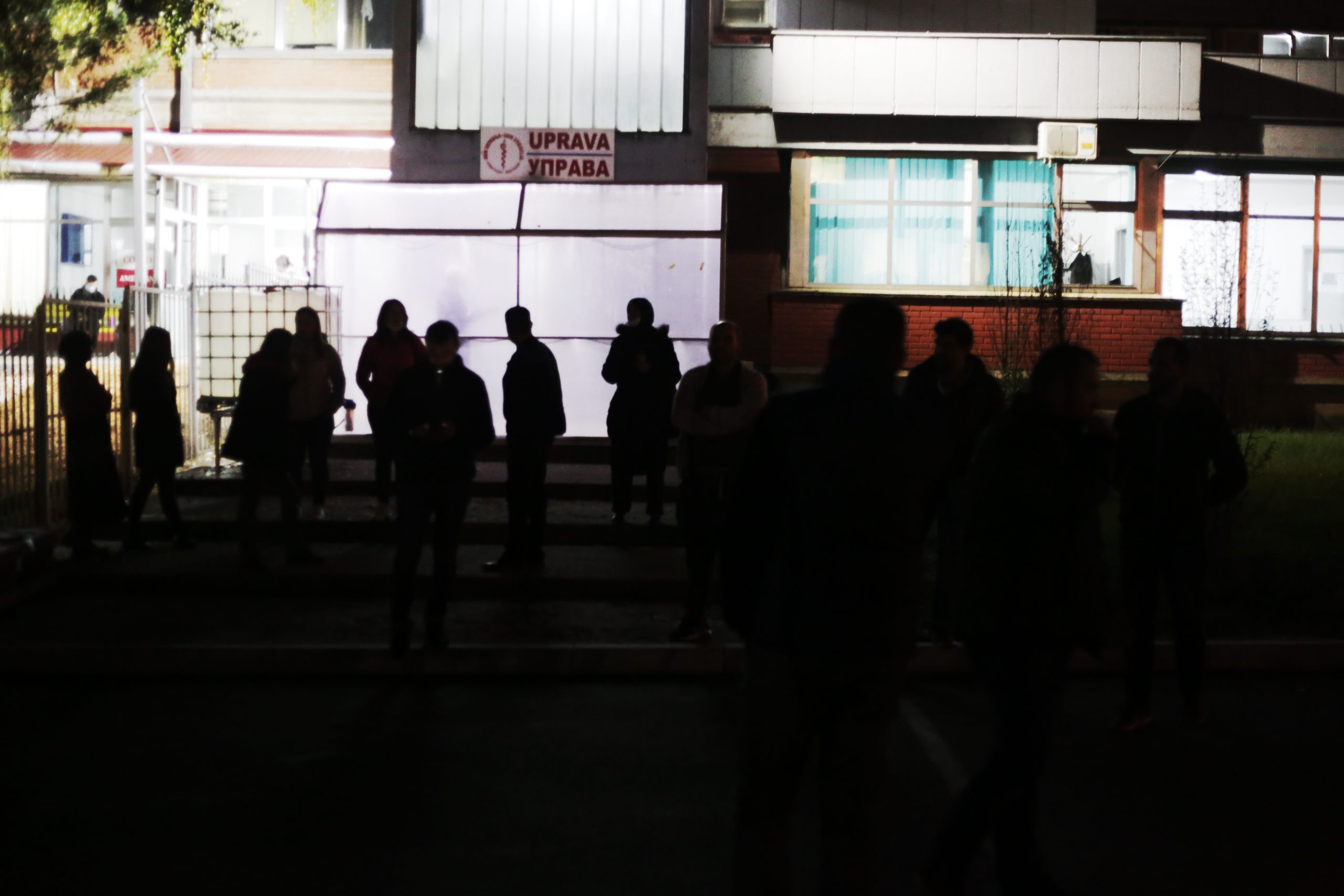 Novi Pazar 26.10.2020. Protest, bolnica, Novi Pazar Foto: Irfan Ličina/Nova.rs