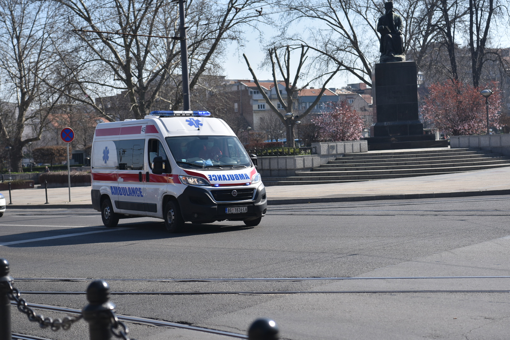 Beograd 17.03.2020. Vanredno stanje, koronavirus dan drugi hitna pomoć Foto:Nemanja Jovanović/Nova.rs