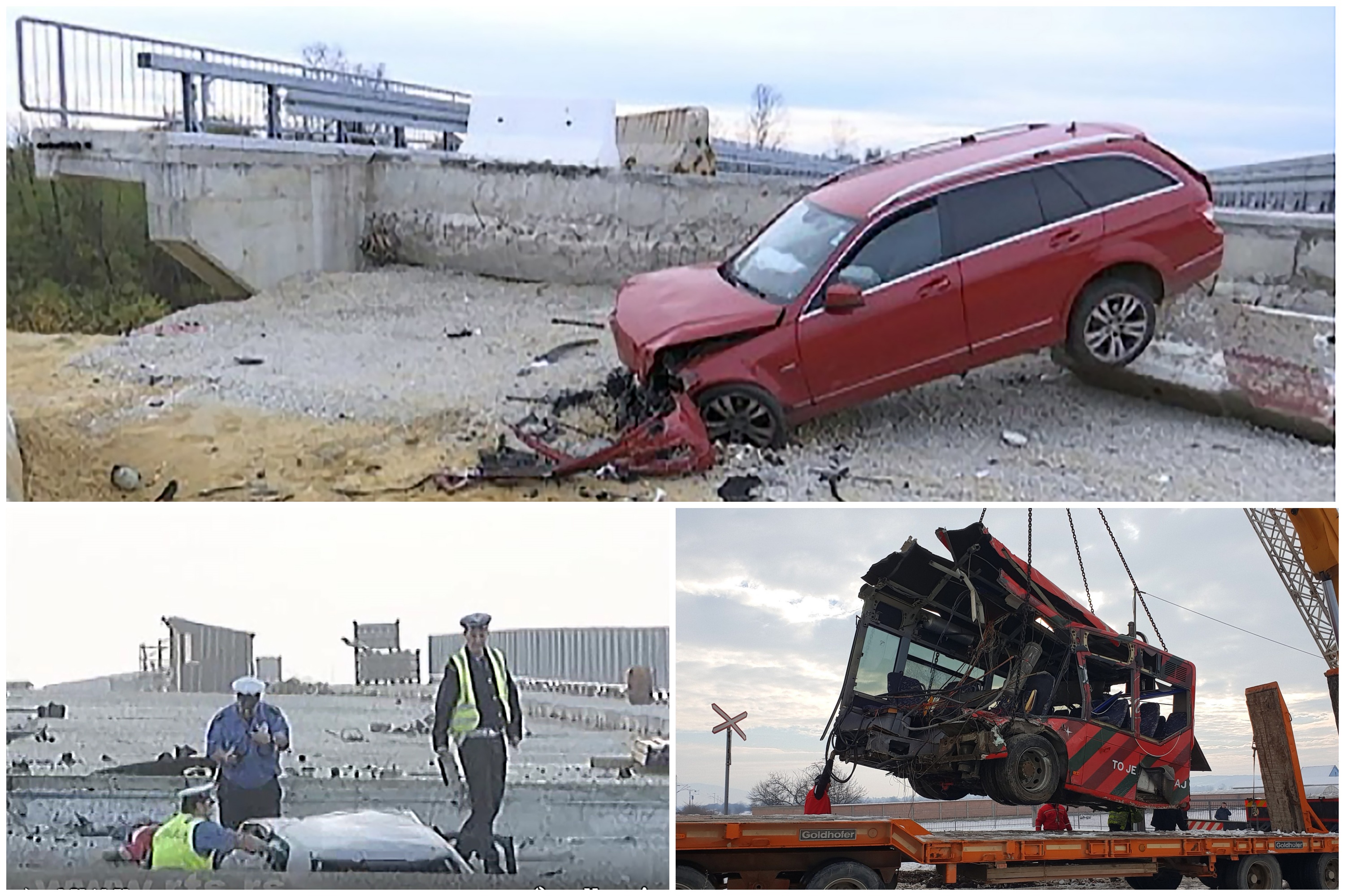 Nesreća, saobraćajna nesreća, loša signalizacija, putevi, put Foto: Printscreen/RTS/EPA-EFE/DJORDJE SAVIC