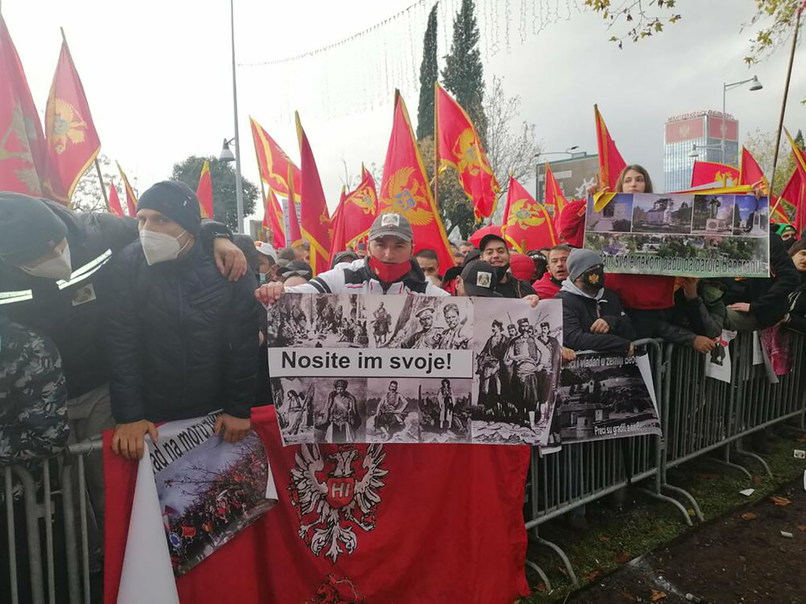 Podgorica protest protiv izmene zakona o slobodi veroispovesti