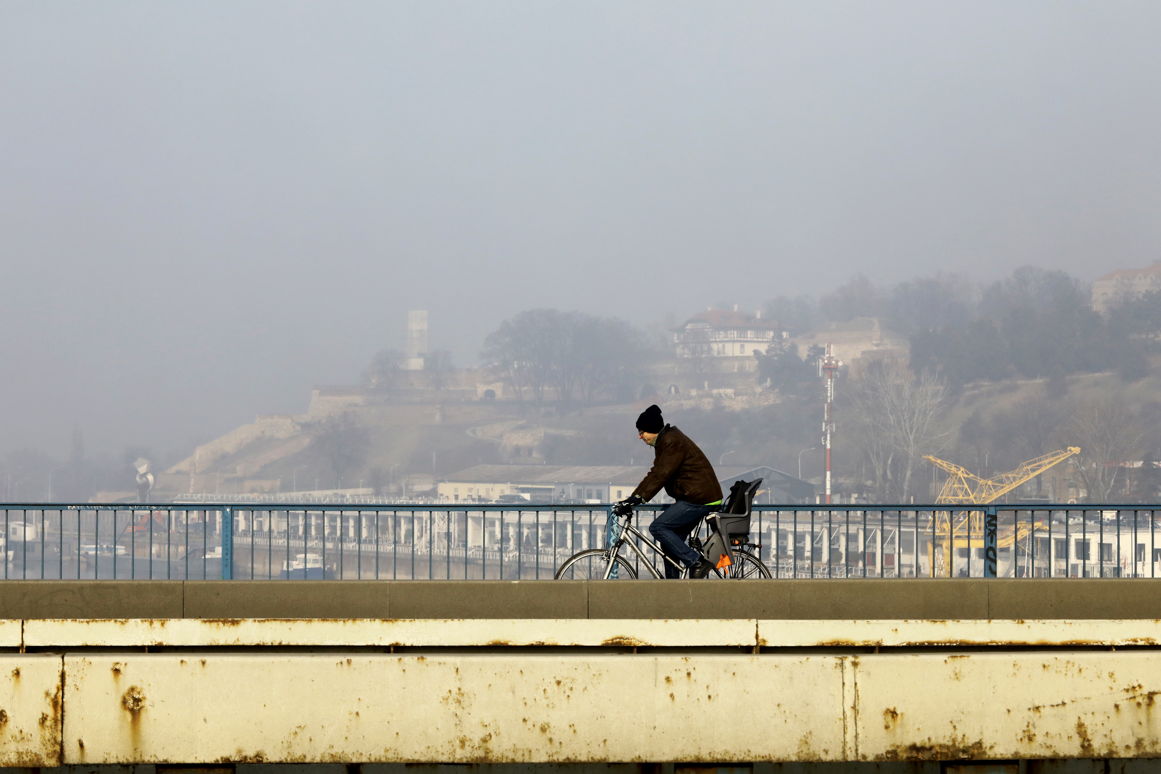 zagadjenje za bojanu
Beograd 14.01.2020. Magla, zagađenje vazduha, zagađen vazduh, smog, Brankov most Foto: Vesna Lalić/Nova.rs