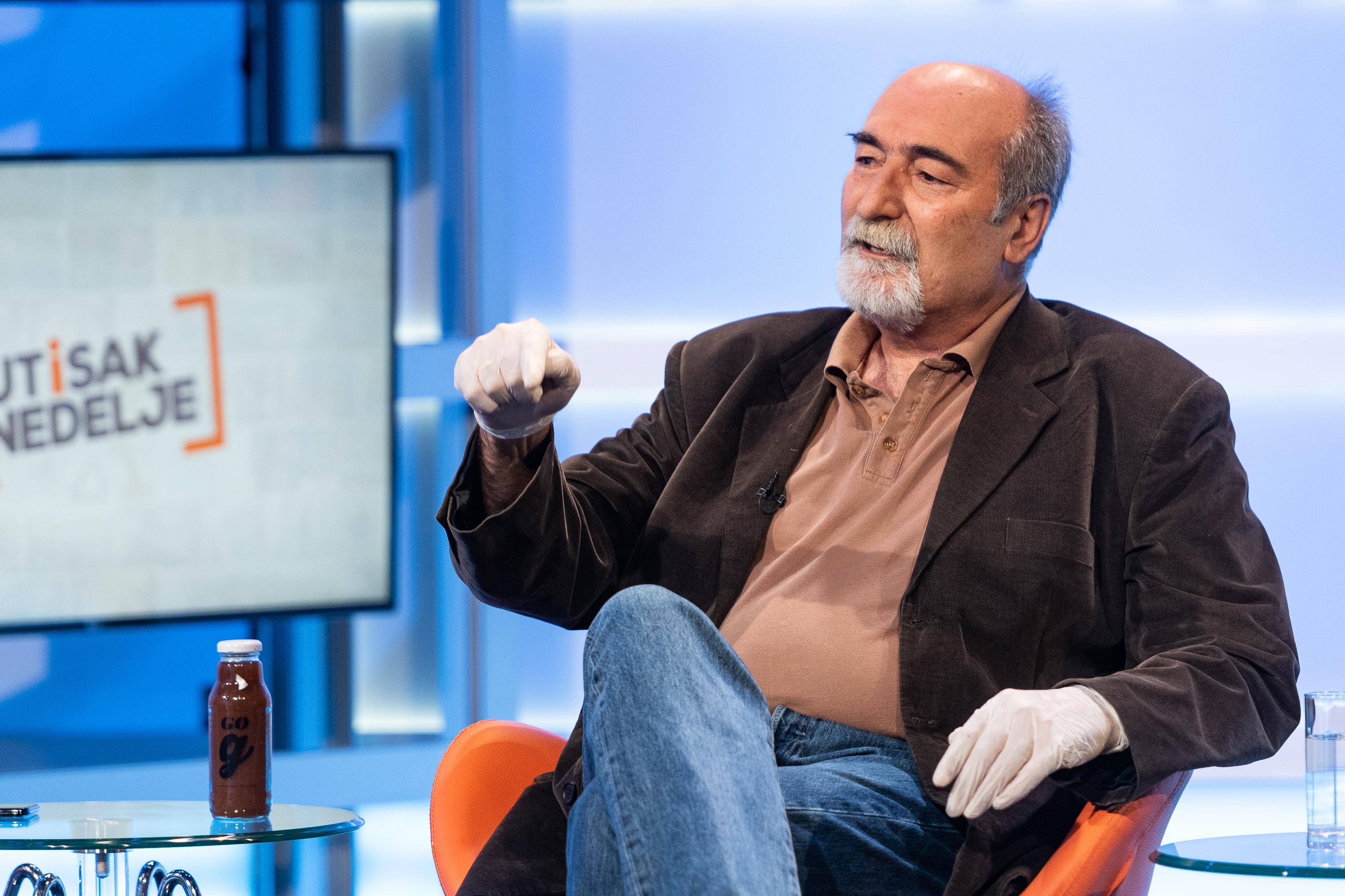 Beograd, 12.04.2020. Utisak nedelje, Milan Mica Culibrk, glavni urednik magazina Nin, Foto: Ivan Dinić/Nova S