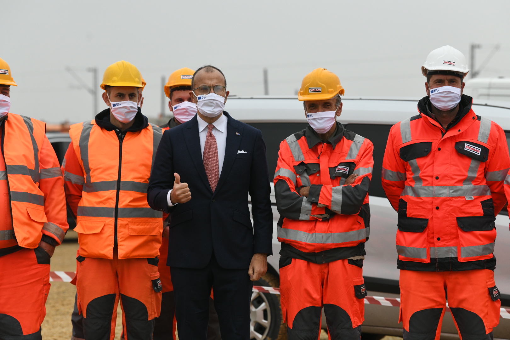 Beograd, 13.11.2020. Batajnica, Kamen temeljac  Intermodalni terminal, suva luka, drumsko-železnički čvor, Sem Fabrici Foto: Vesna Lalić/Nova.rs