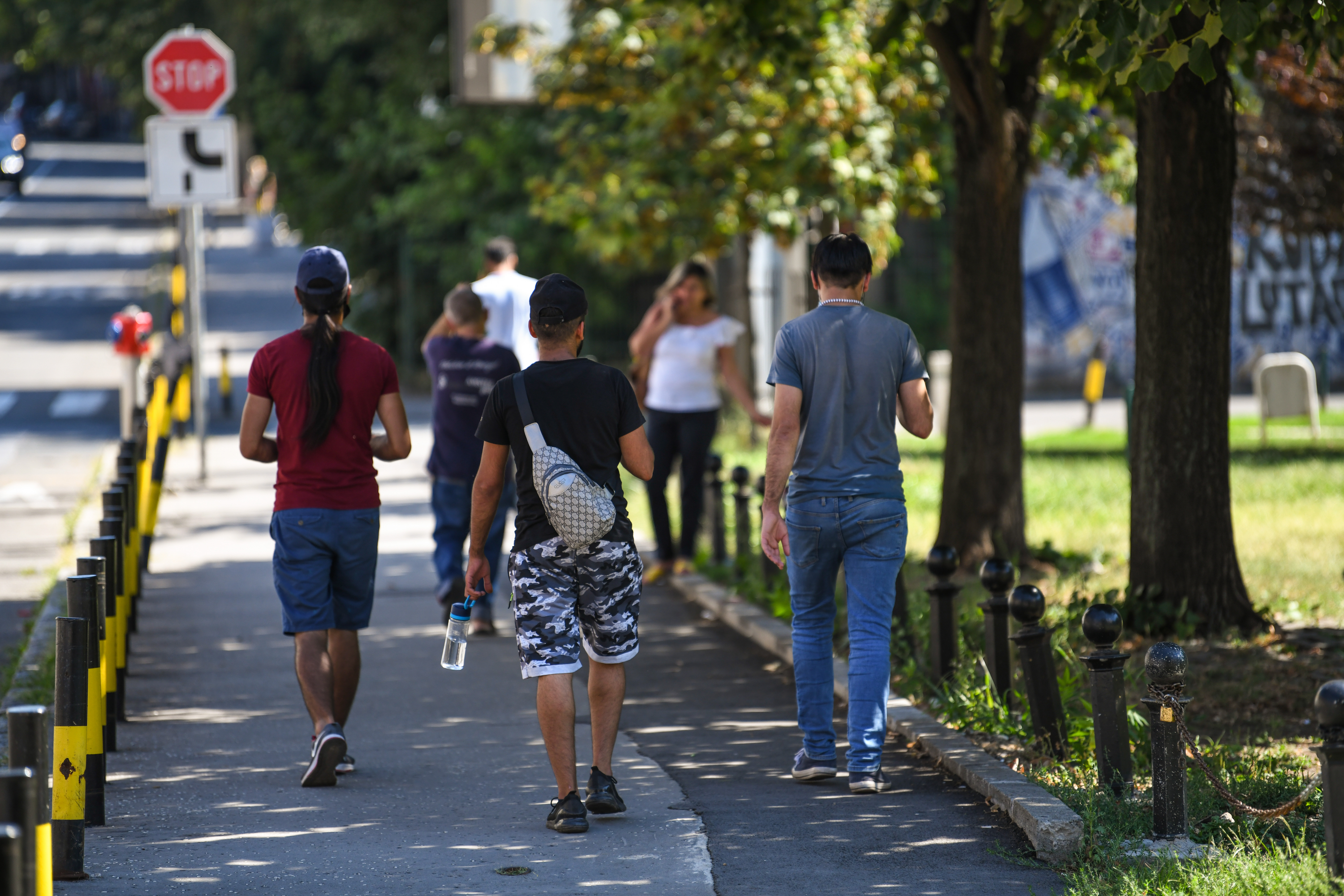 Beograd 22. avgust 2020. Migranti park kod Zeleznicke stanice Foto:Dragan Mujan/Nova.rs