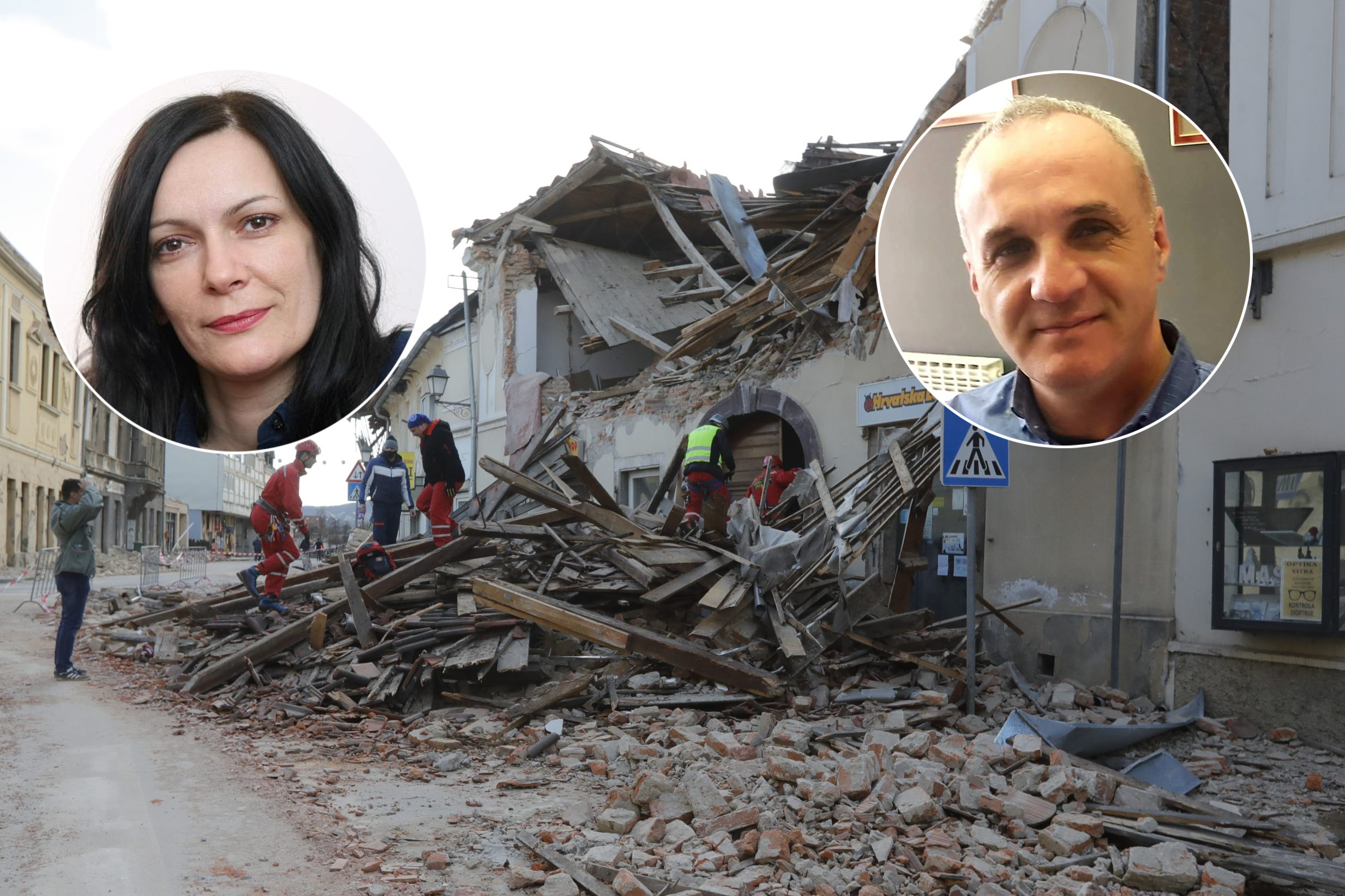 Tomislava Sila, Hrvoje Zovko, zemljotres, Hrvatska Foto: EPA-EFE/ANTONIO BAT/Petar GlebovPIXSELL/Privatna arhiva