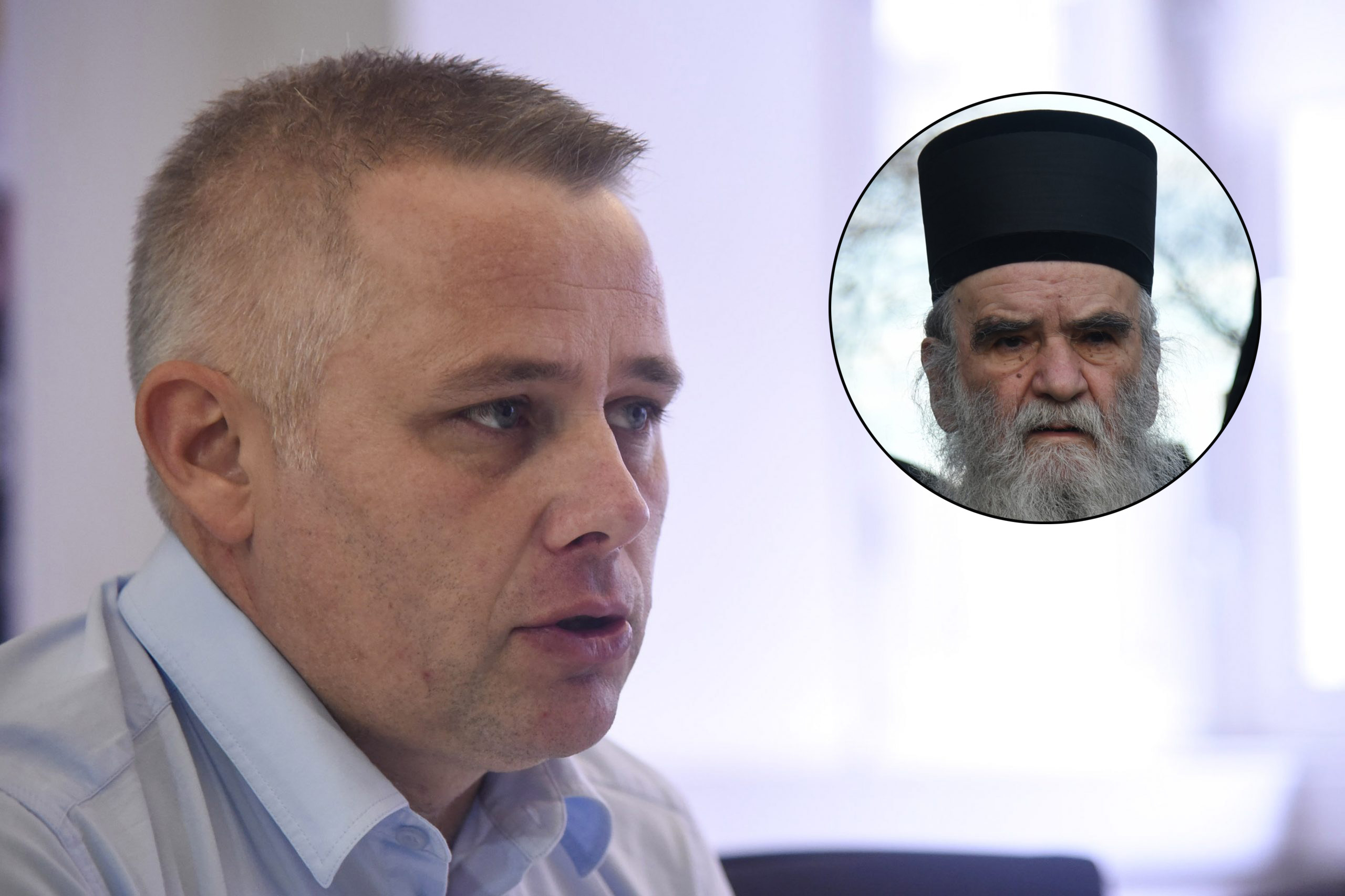 Igor Jurić, Amfilohije, kombo Foto: Arhiva/EPA-EFEBORIS PEJOVIĆ