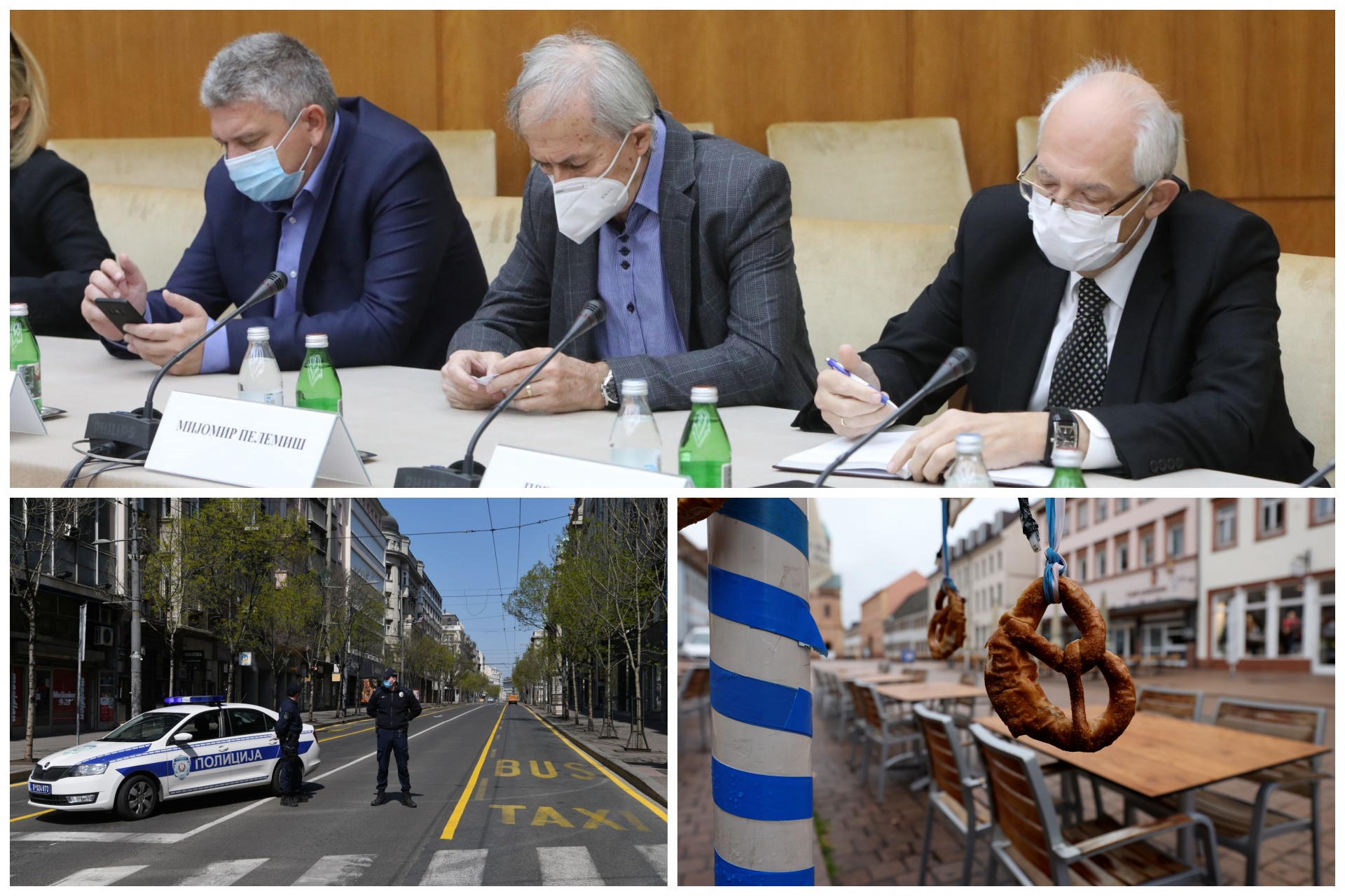 Krizni štab, Policijski čas Beograd, Nemačka karantin