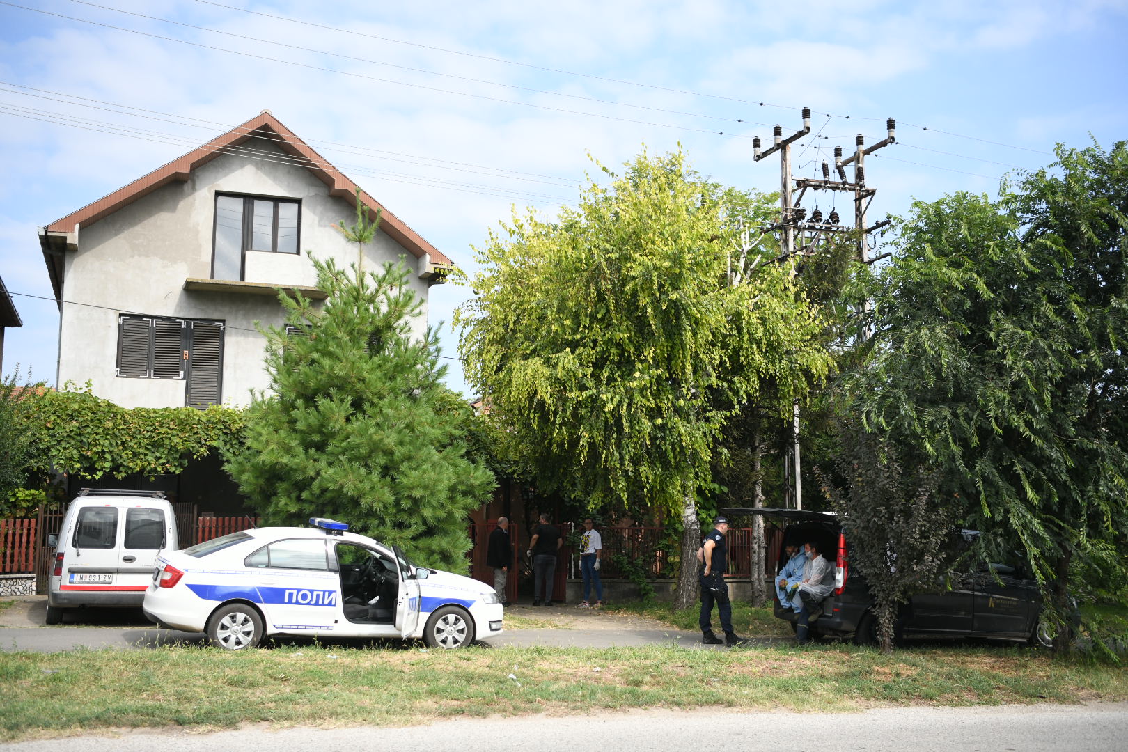 Inđija 08.09.2020. Hronika, požar, Indjija, policija, uviđaj, uvidjaj, forenzika, forenzičari Foto: Vesna Lalić/Nova.rs