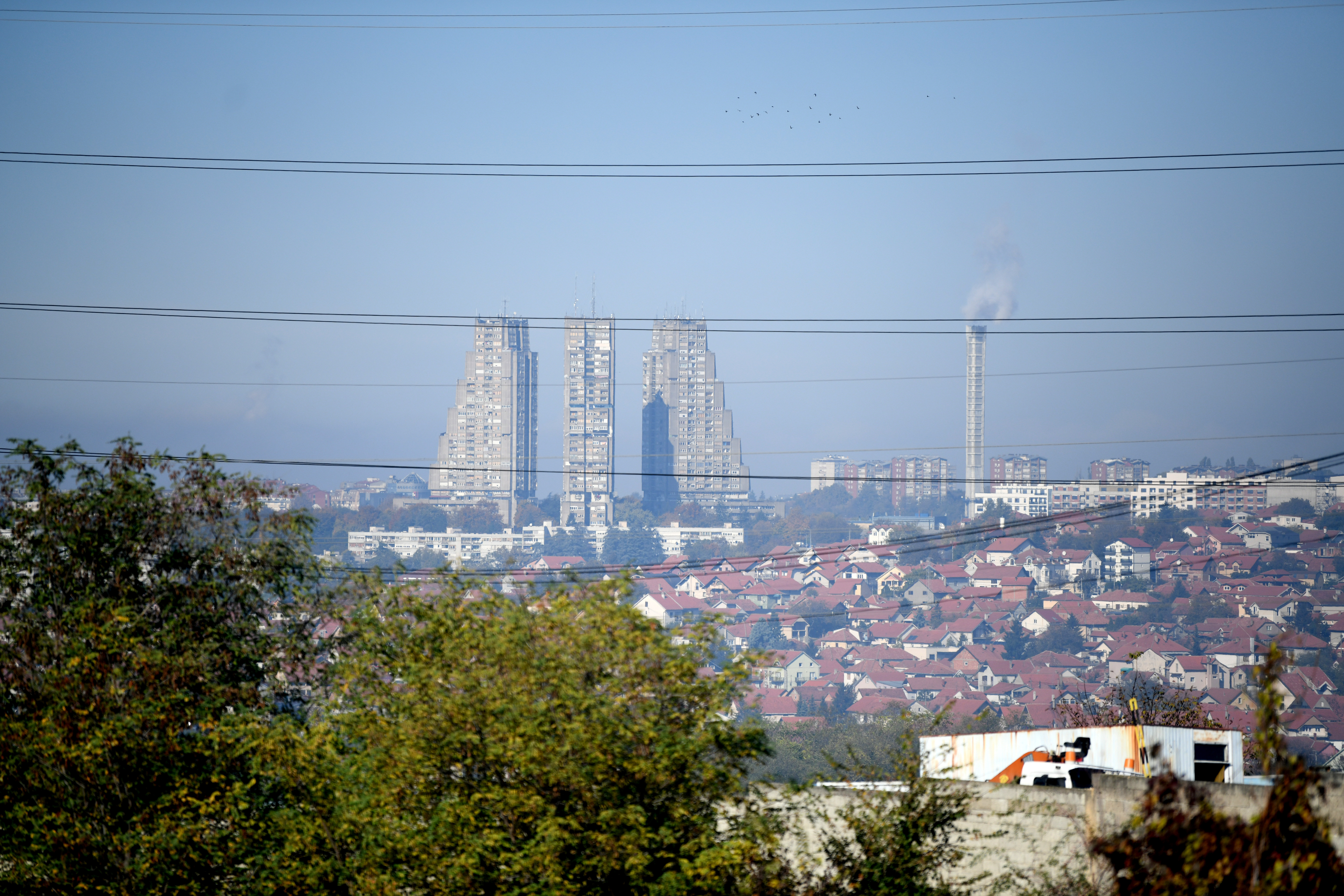 BEOGRAD 01.11.2020 Zagadjenje, Avala, Beograd, panorama grada, selo, magla, oblaci foto:Vesna Lalić/Nova.rs