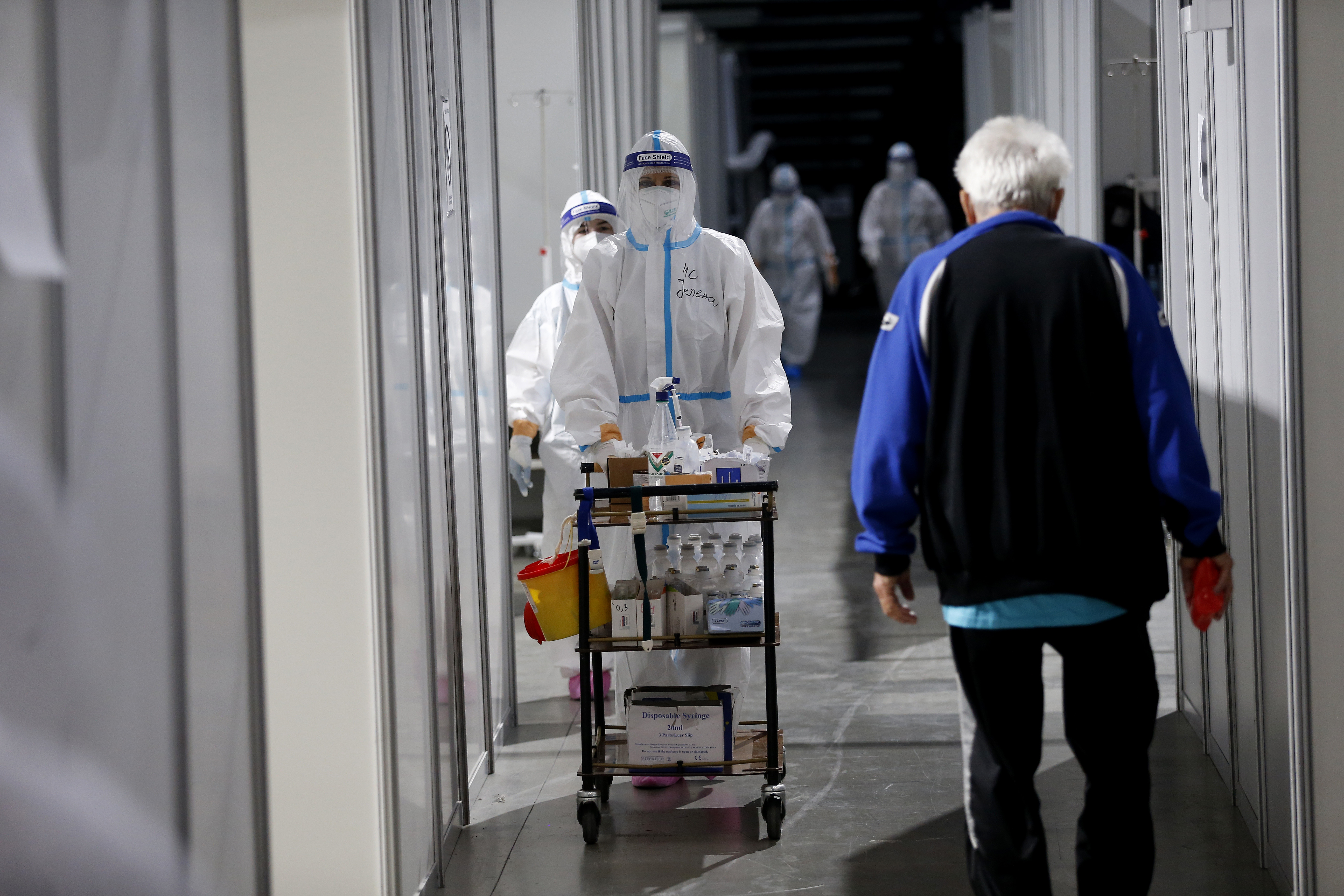 Koronavirus Arena Bolnica Beograd, Makeshift Covid-19 hospital in Belgrade