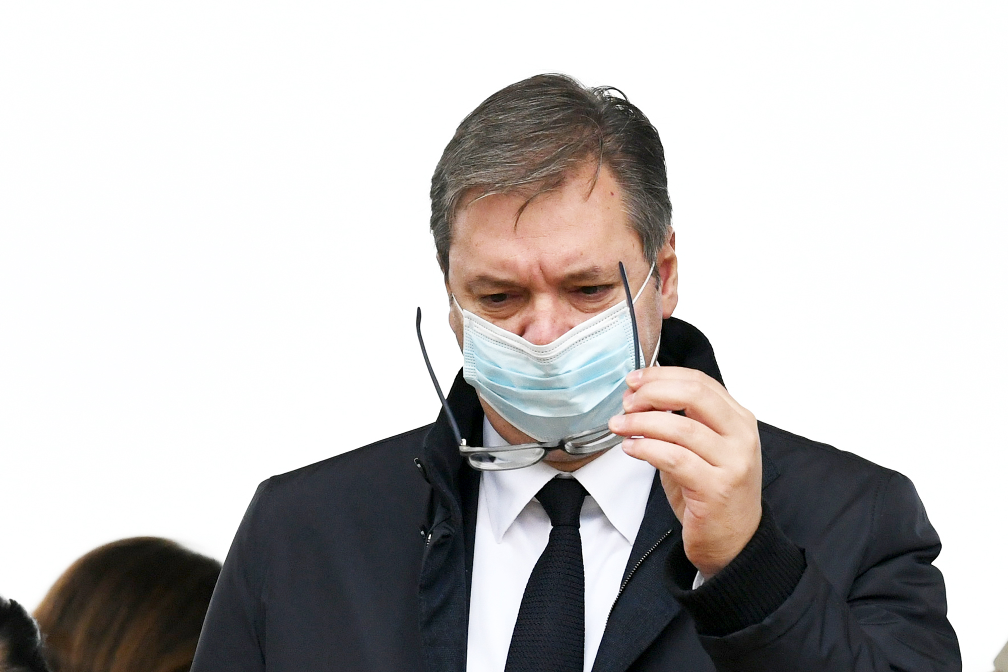 BEOGRAD 13.11.2020 Aleksandar Vučić, Batajnica, kamen temeljac za izgradnju intermodalnog terminala foto:Vesna Lalić/Nova.rs