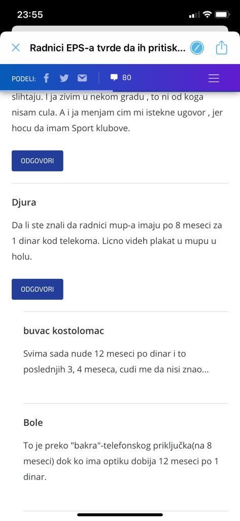 kometare i twittove koji su se pojavili nakon objavljivanja priloga N1