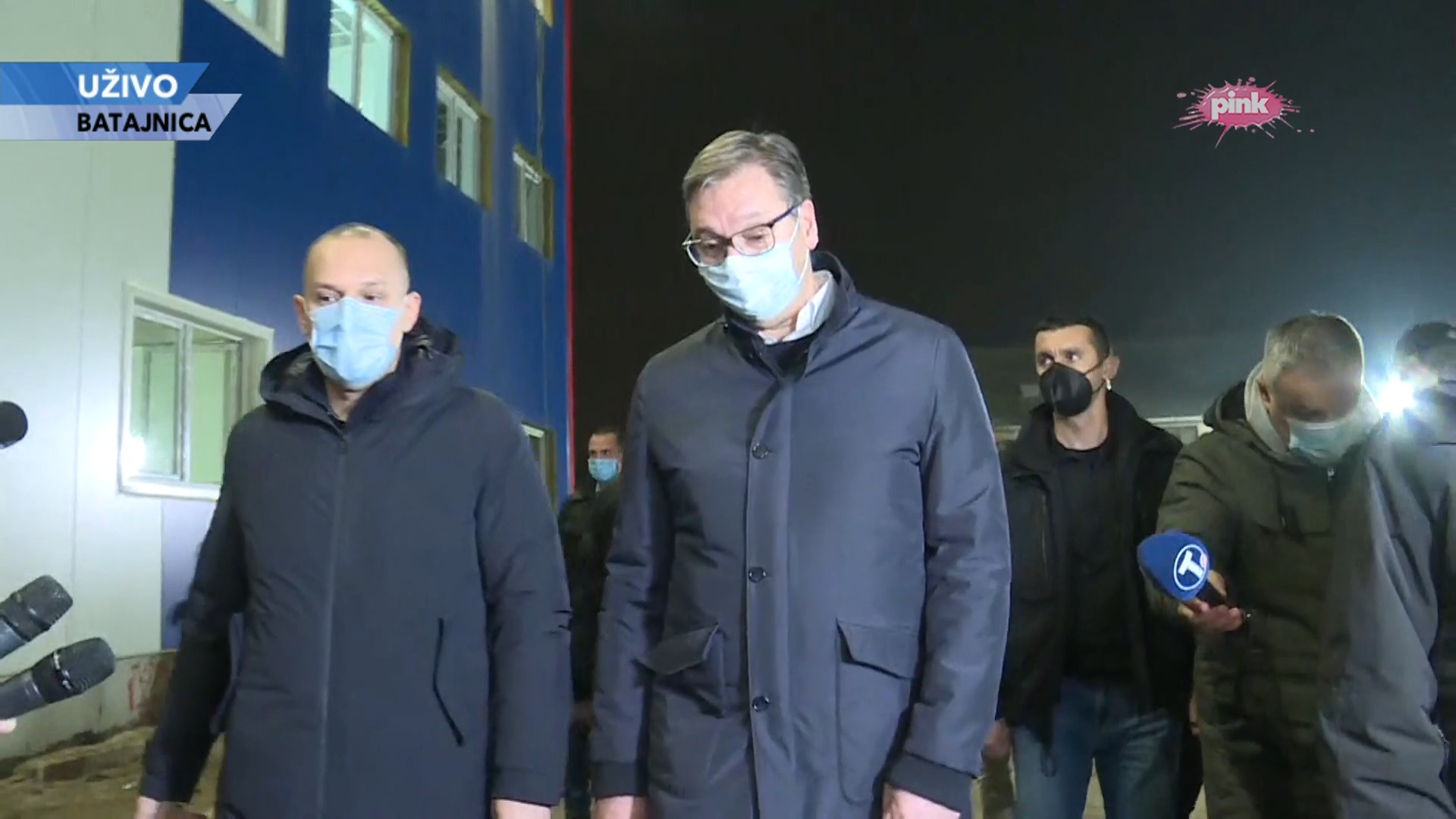 Aleksandar Vucic u obilasku Kovid bolnice Batajnica