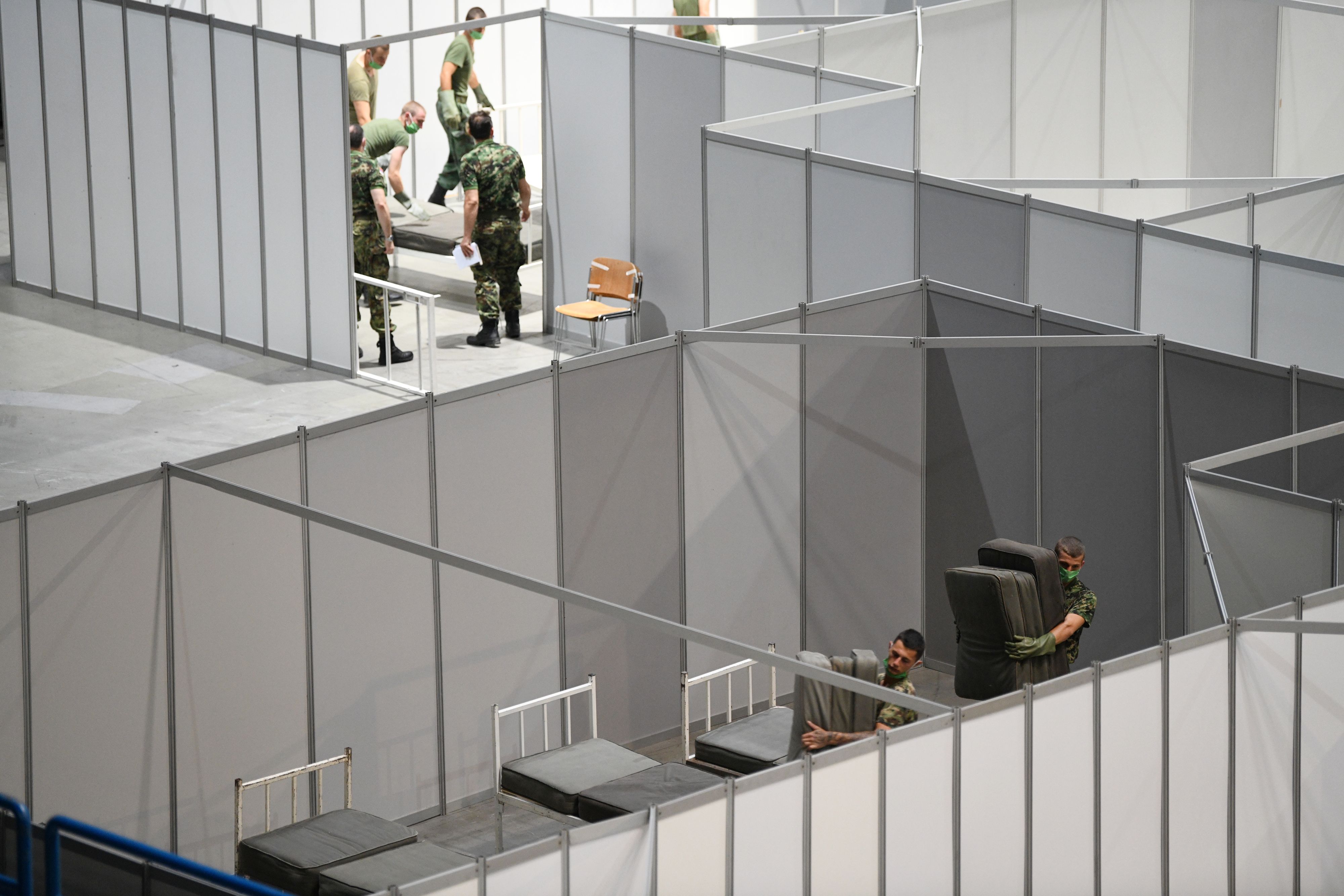 Beograd 06.07.2020. Štark Arena, Kovid bolnica, koronavirus, vojska Foto: Filip Krainčanić/Nova.rs