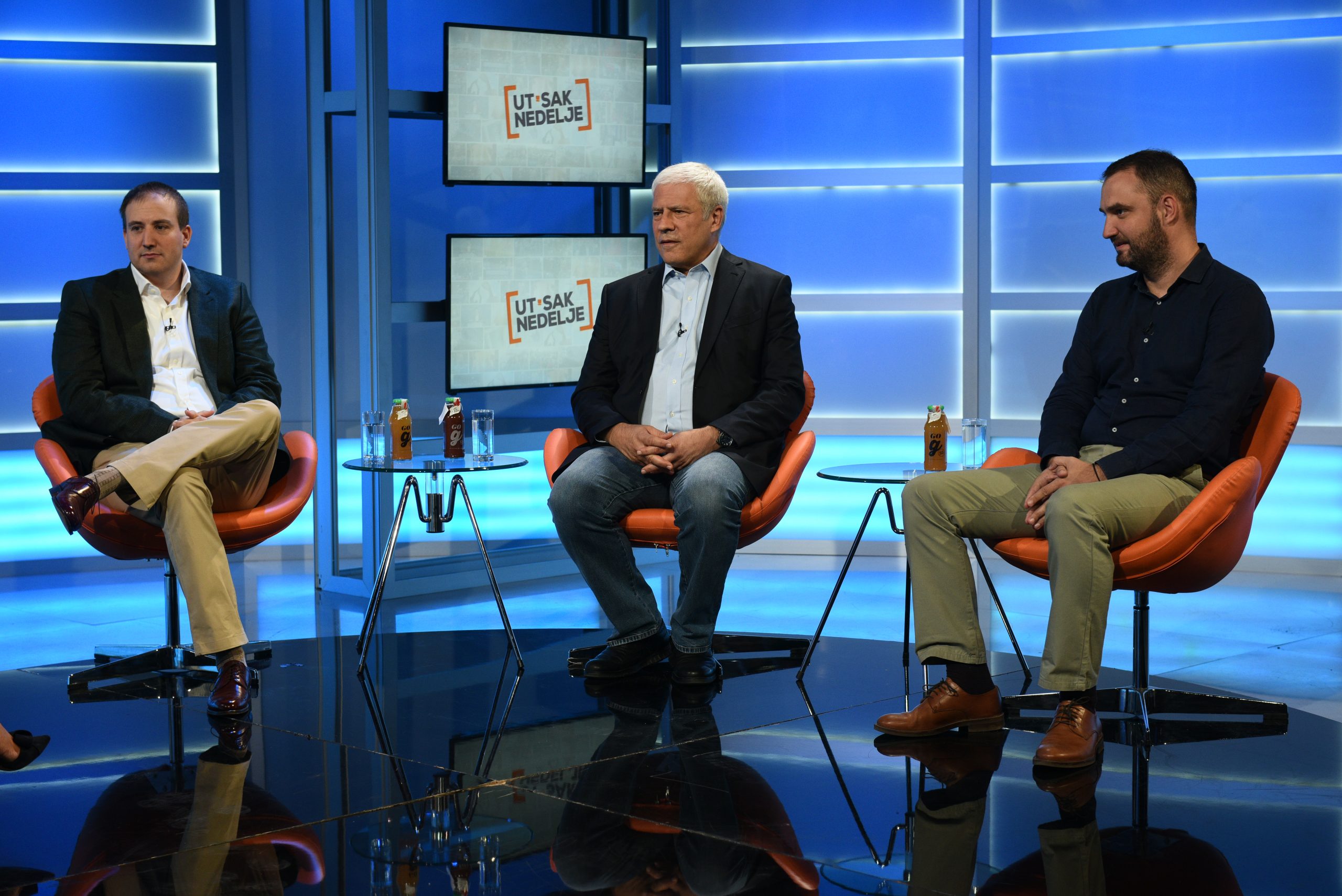 Marko Milanović, Boris Tadić, Miloš Hrnjaz
Utisak nedelje, 13.09.2020. Foto: Ivan Dinić/NOVA S