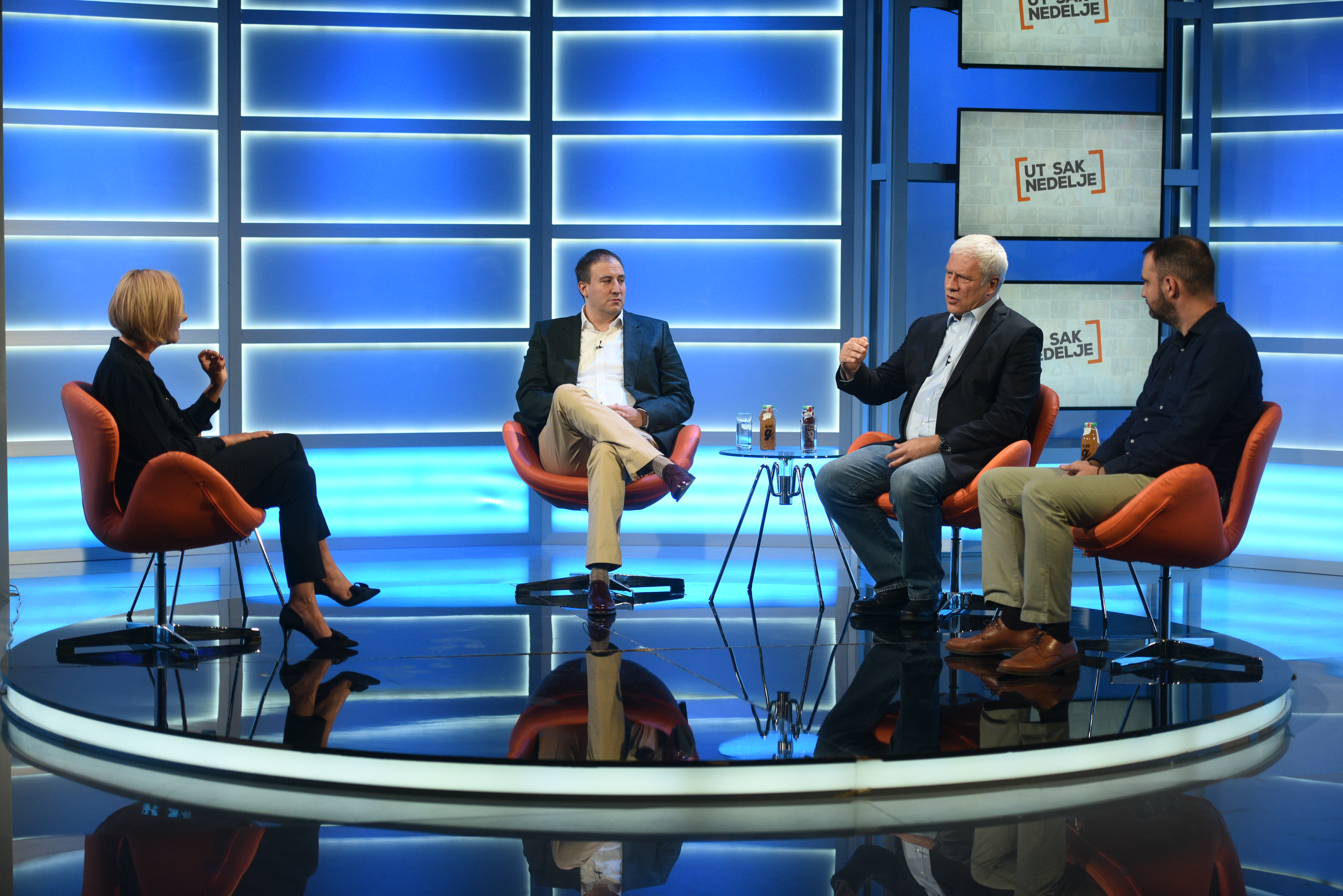 Olja Bećković, Marko Milanović, Boris Tadić, Miloš Hrnjaz
Utisak nedelje, 13.09.2020. Foto: Ivan Dinić/NOVA S