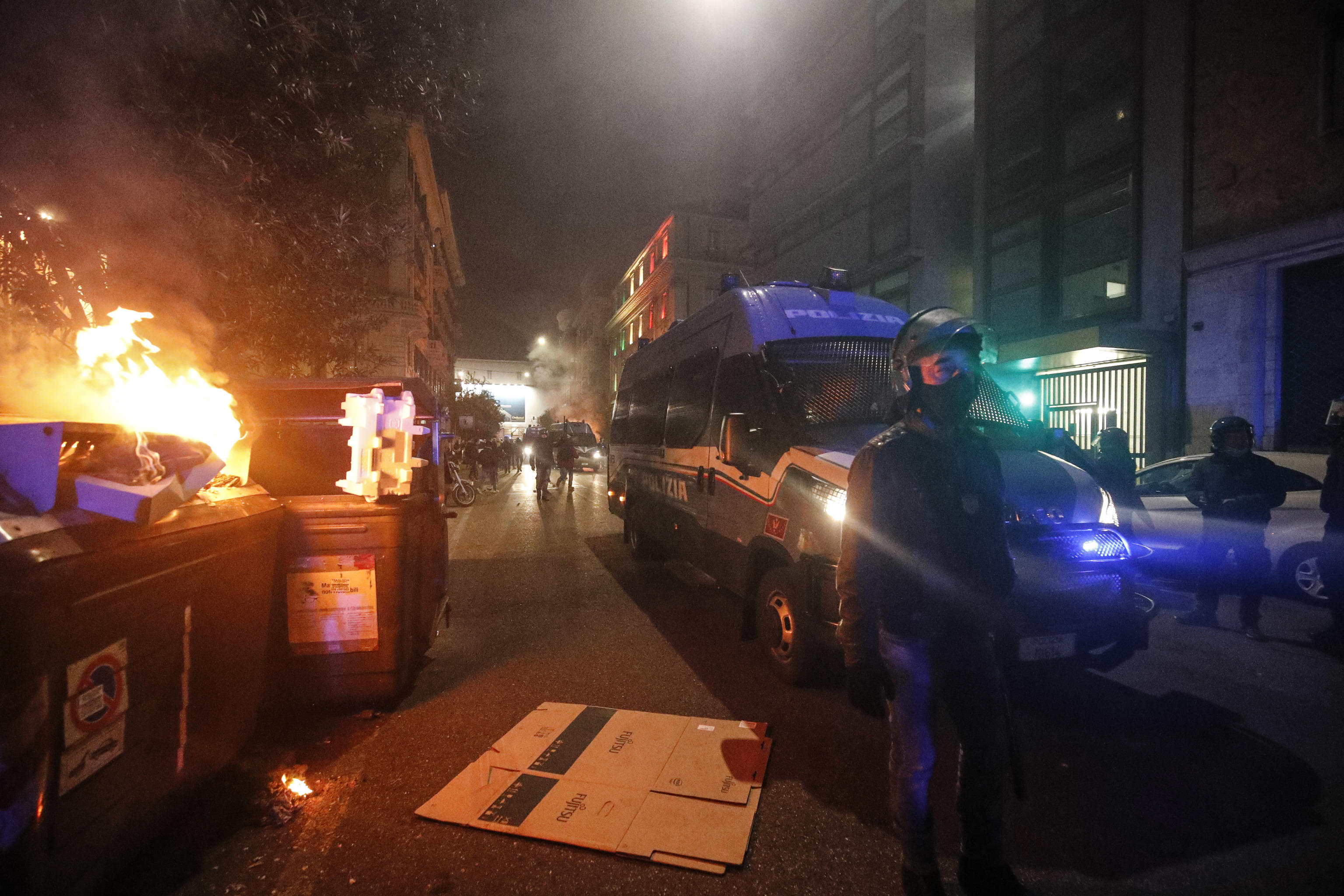 Rim, Second wave of the Covid-19 Coronavirus pandemic, protest in Rome