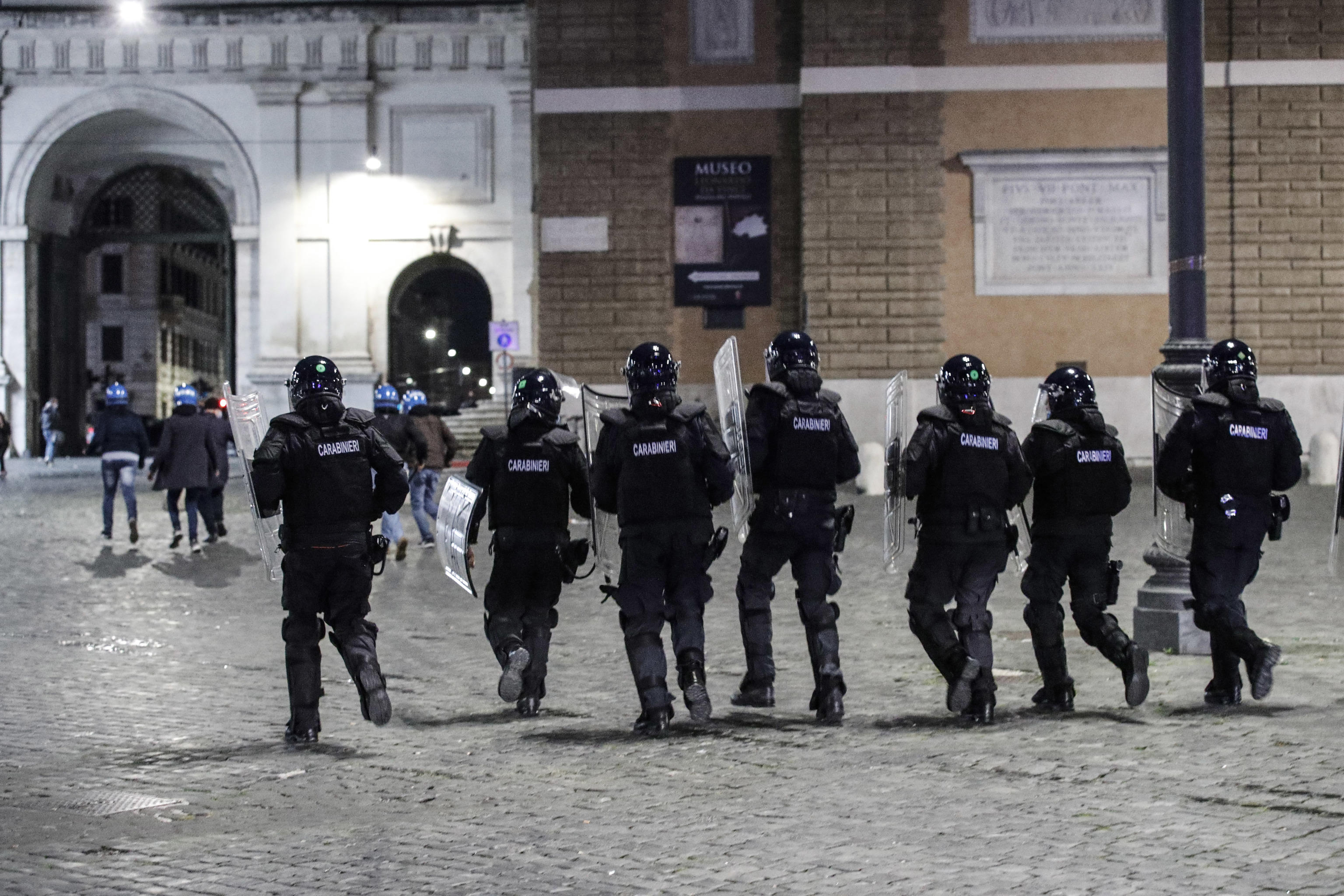Rim, Second wave of the Covid-19 Coronavirus pandemic, protest in Rome