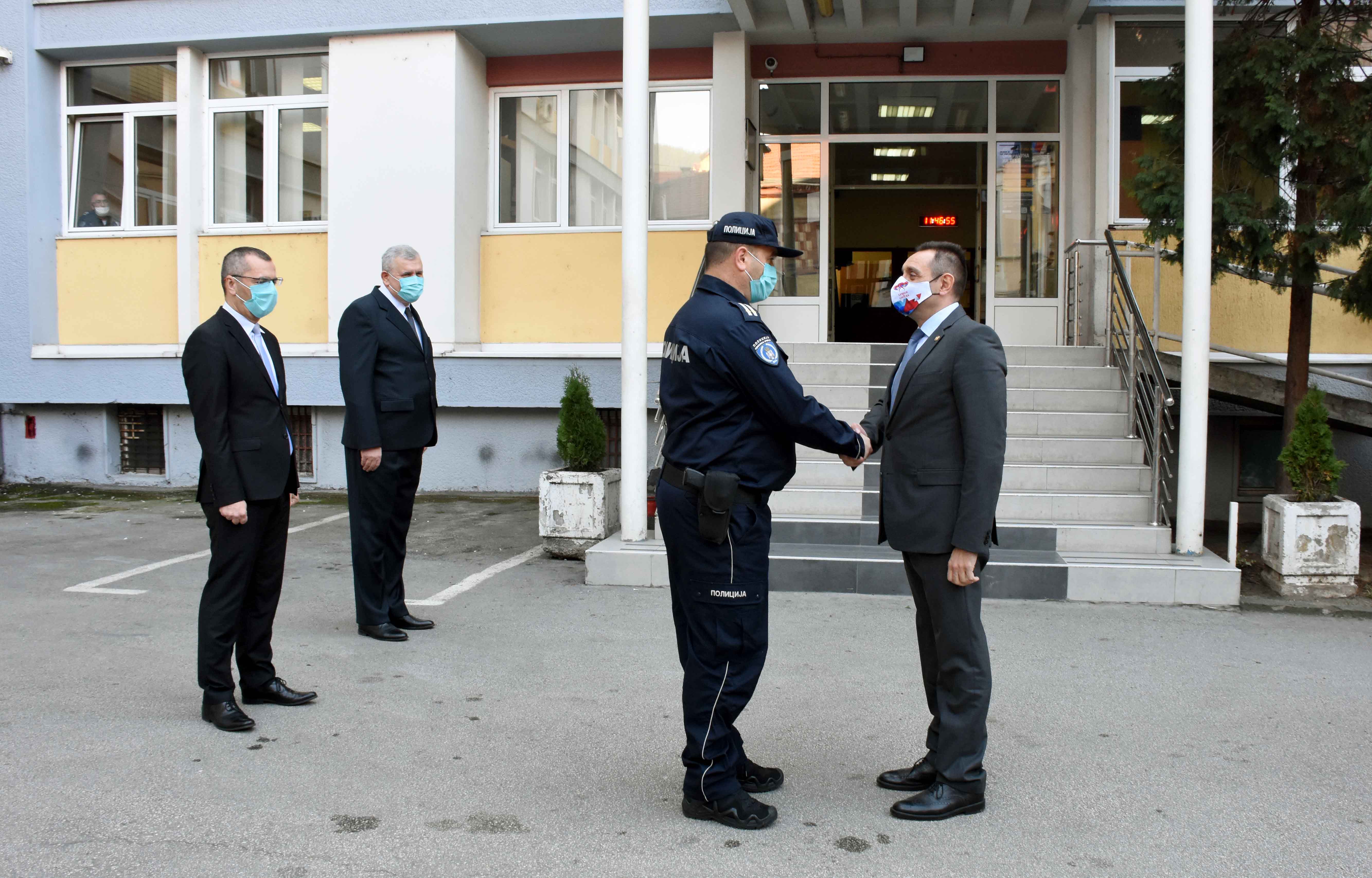 Aleksandar Vulin, obilazak, poseta, Policijska uprava Užice, Policijska uprava Požega Foto: MUP Srbije