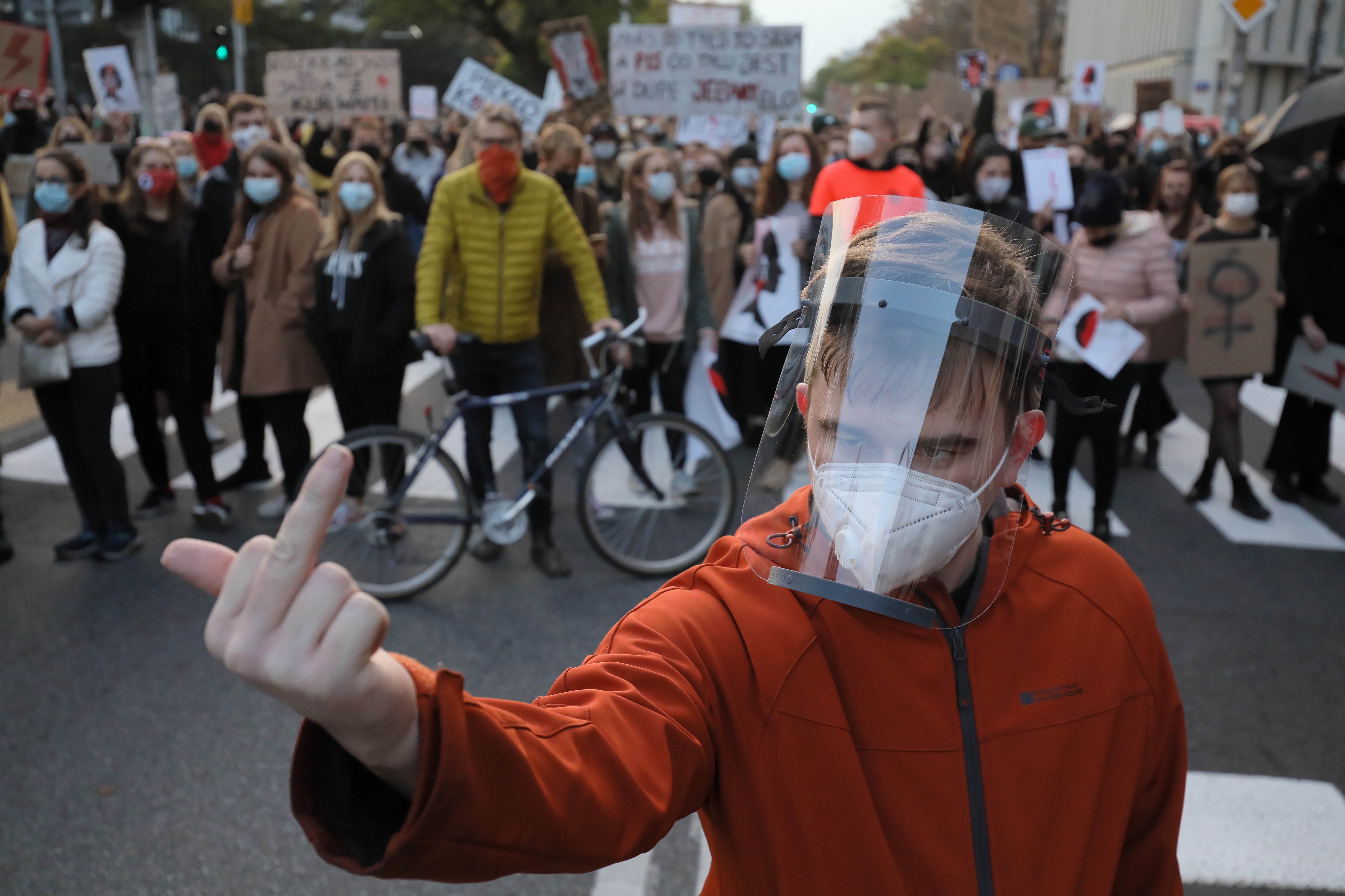 Protest against the tightening of the abortion law in Warsaw