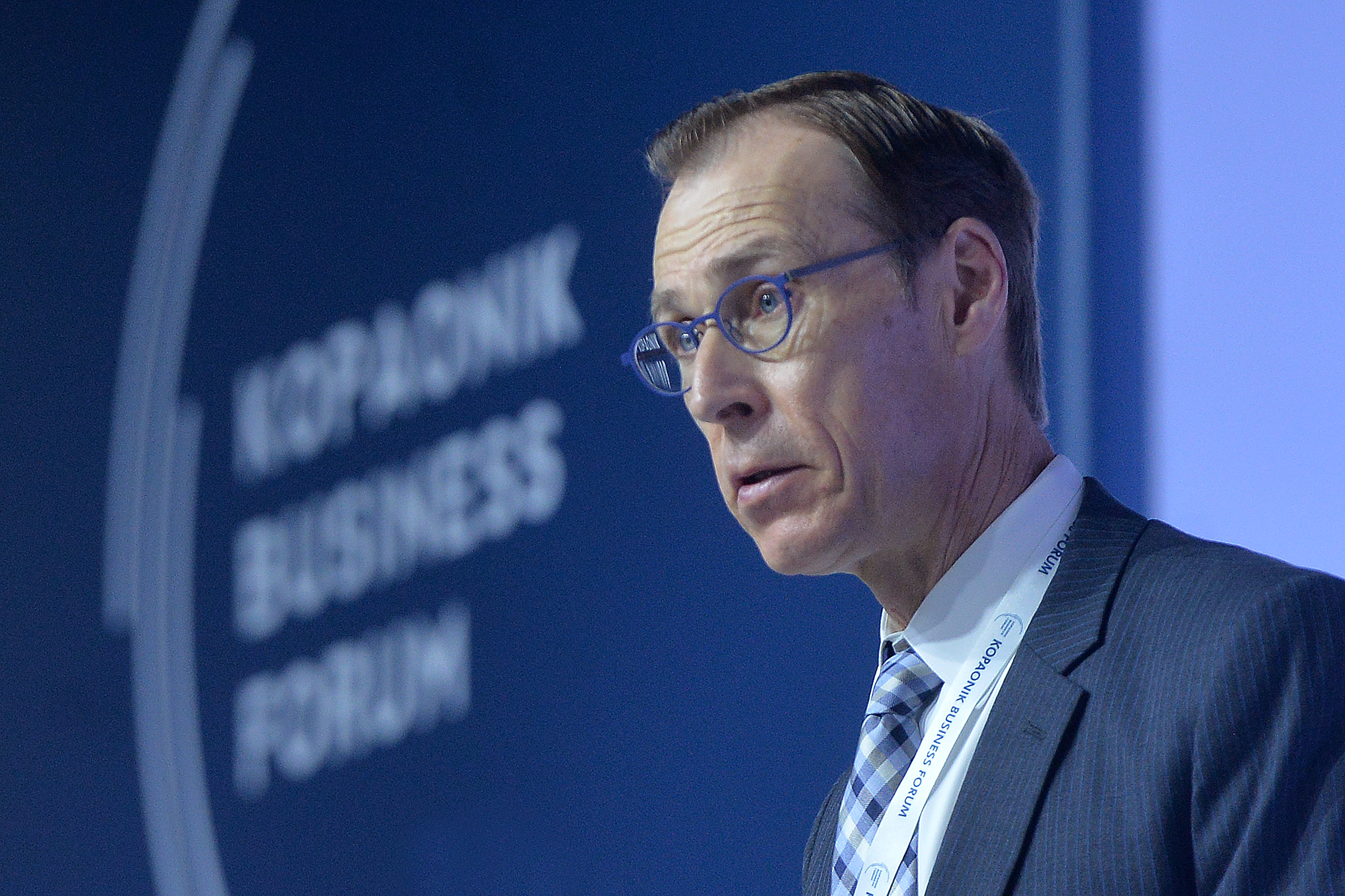 Kopaonik, 2. marta 2020.- Sef Misije MMF u Srbiji Jan Kes Martejn govori na Kopaonik biznis forumu. FOTO TANJUG/ ZORAN ZESTIC/ nr