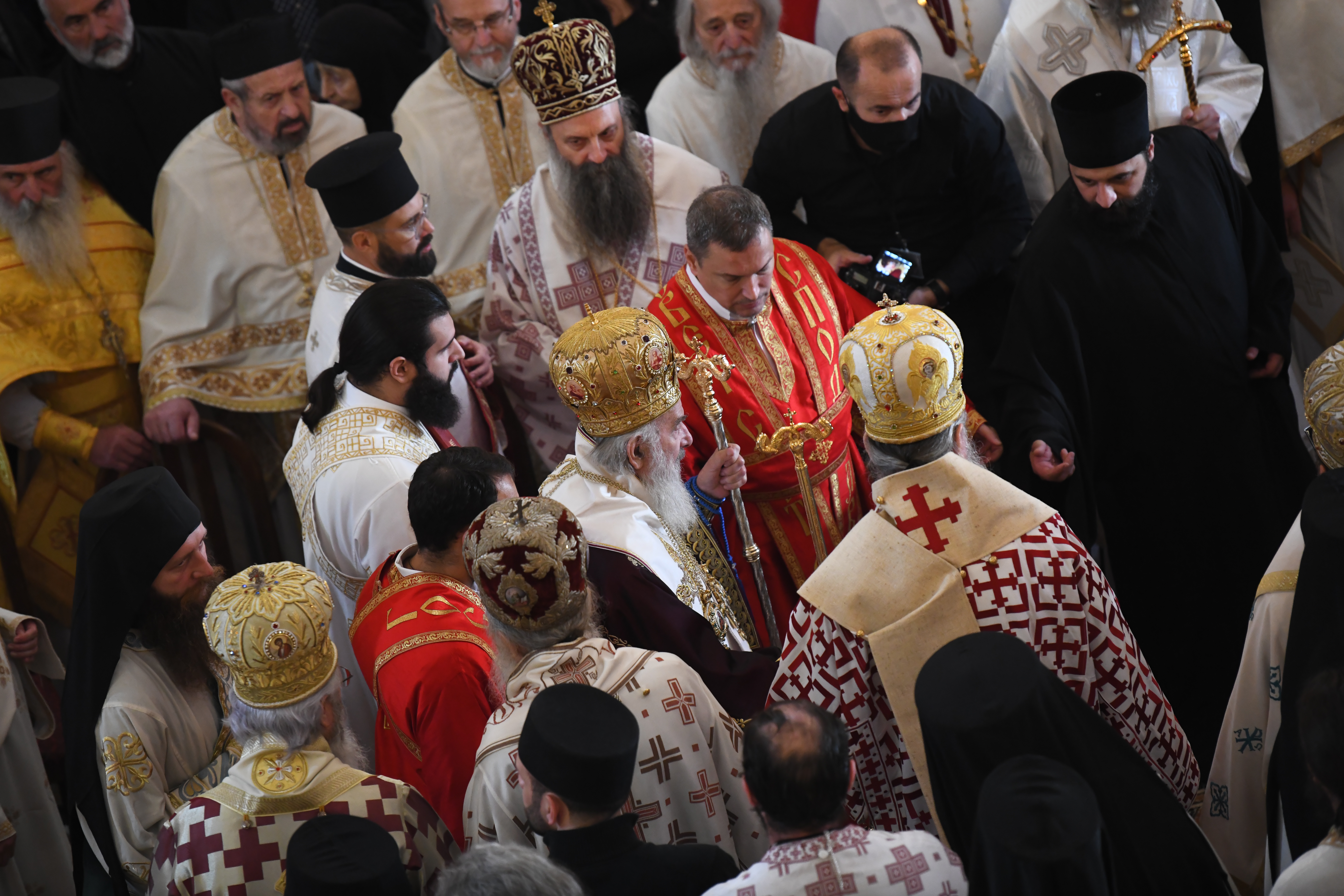 Podgorica, 01.11.2020. Patrijarh Irinej Hram Hristovog Vaskrsenja u Podgorici, Saborni hram Podgorica, Saborna crkva Podgorica, Liturgija, opelo i sahrana, zaupokojena liturgija, Mitropolita Amfilohija Radovića Foto: Goran Srdanov/Nova.rs