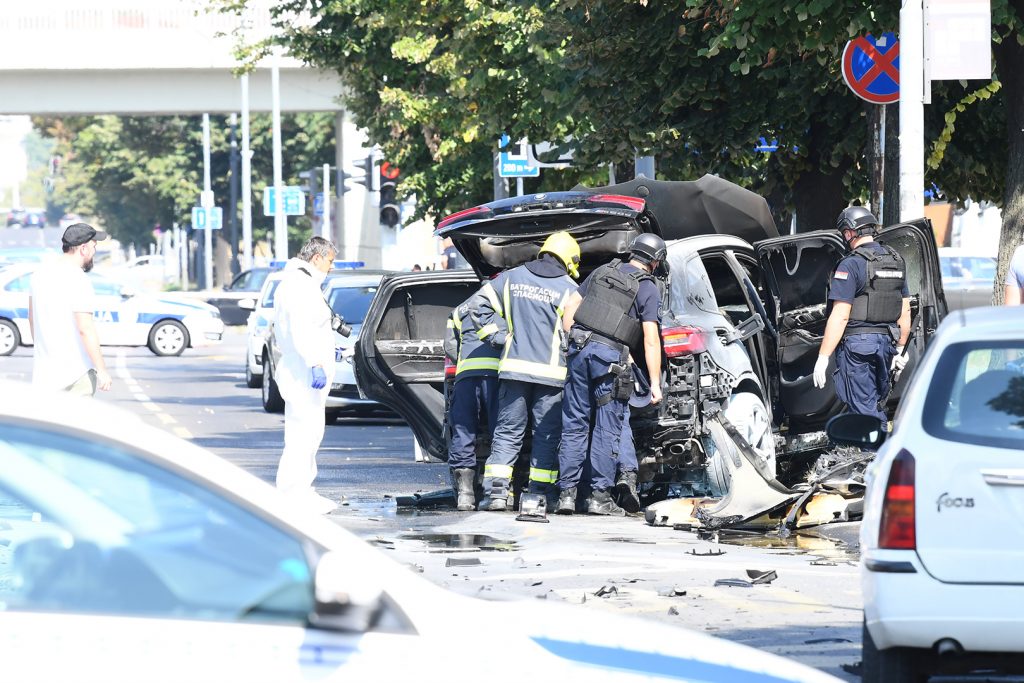 Eksplozija dzipa u Omladinskih brigada foto Goran Srdanov/Nova.rs
