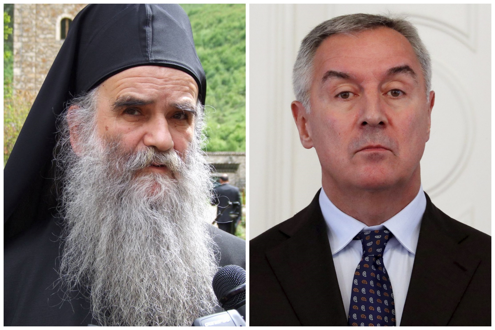 Vladika Amfilohije, Milo Đukanović