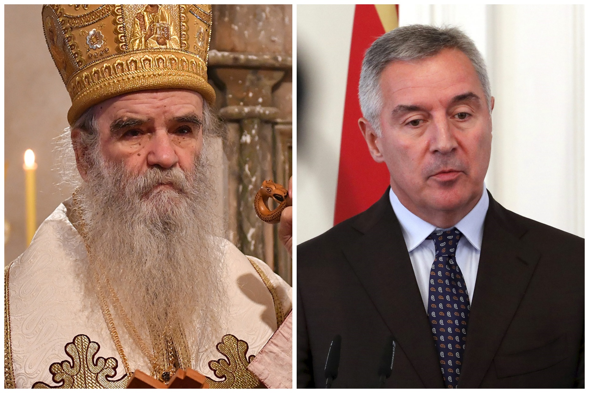 Mitropolit Amfilohije, Milo Đukanović