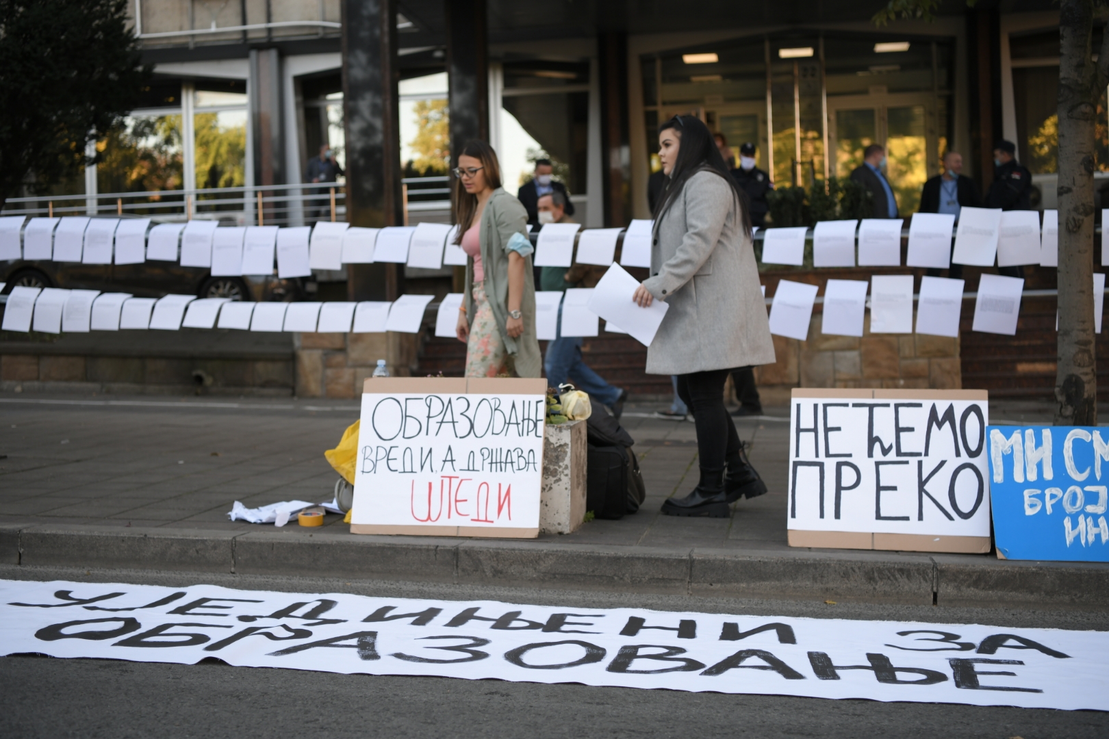 Beograd, 22.10.2020. Nemanjina, Protest studenata, studenti, studentski protest Foto: Dragan Mujan/Nova.rs