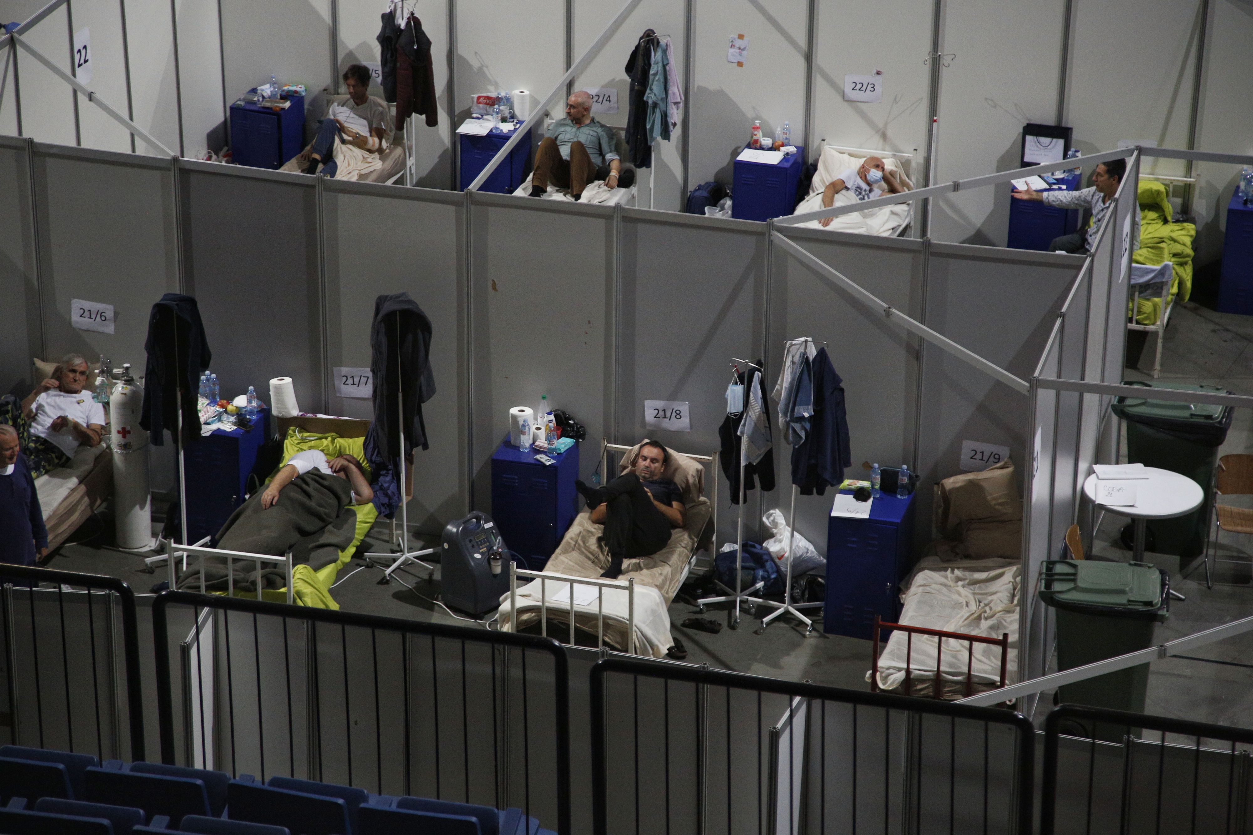 Beograd, 5. novembra 2020. - Privremena bolnica za Kovid pacijente u Stark areni. FOTO TANJUG / NIKOLA ANDJIC / an
