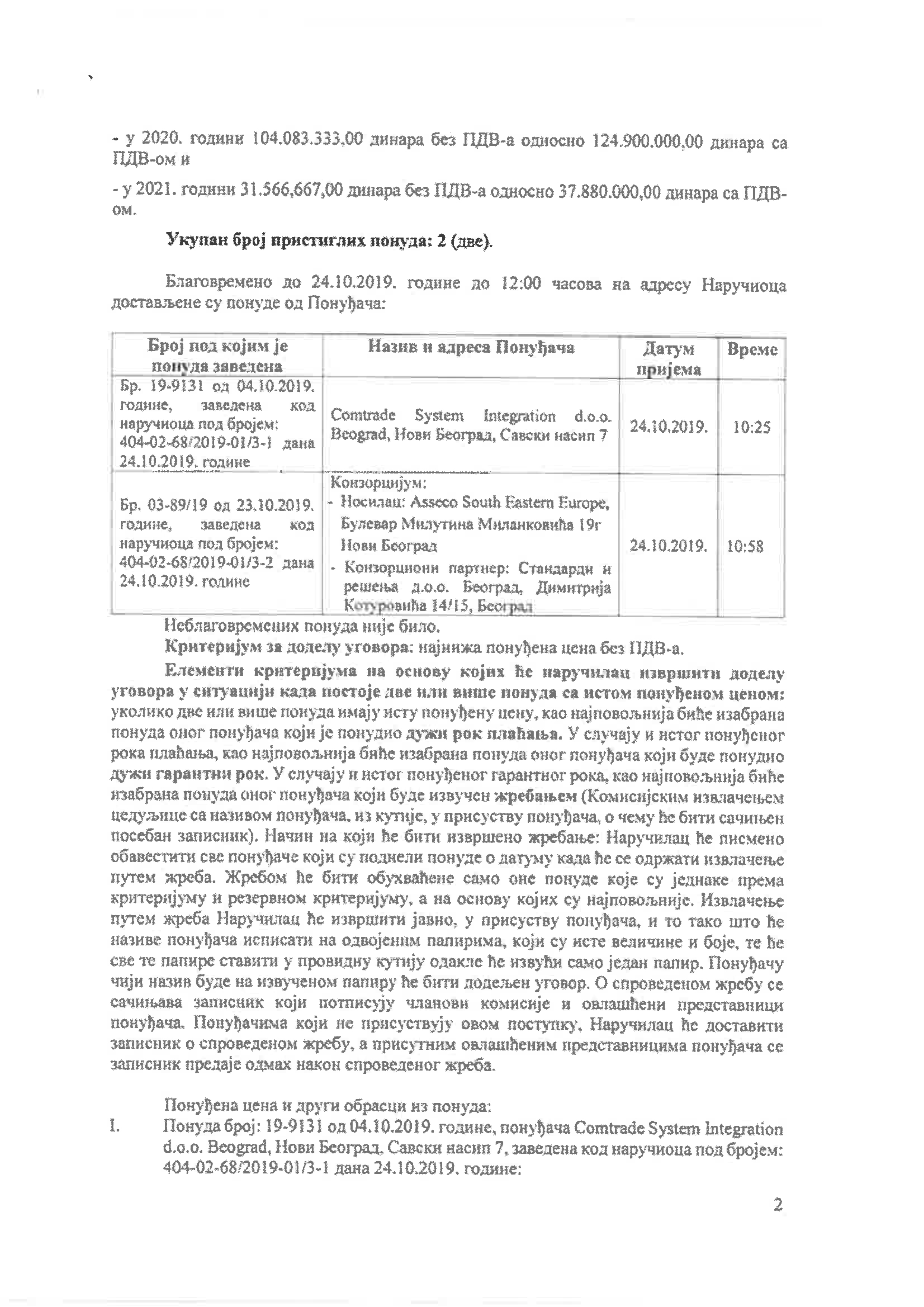 Firma Asseco i Vlada Srbije dokumenta