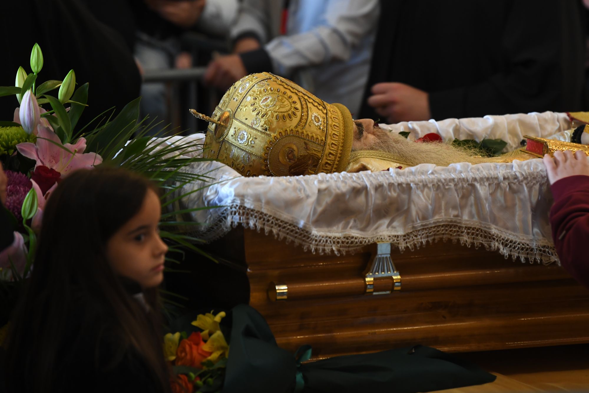 Podgorica, 01.11.2020. Hram Hristovog Vaskrsenja u Podgorici, Saborni hram Podgorica, Saborna crkva Podgorica, Liturgija, opelo i sahrana, zaupokojena liturgija, Mitropolit Amfilohije Radović, Una Rajović kumče Foto: Goran Srdanov/Nova.rs