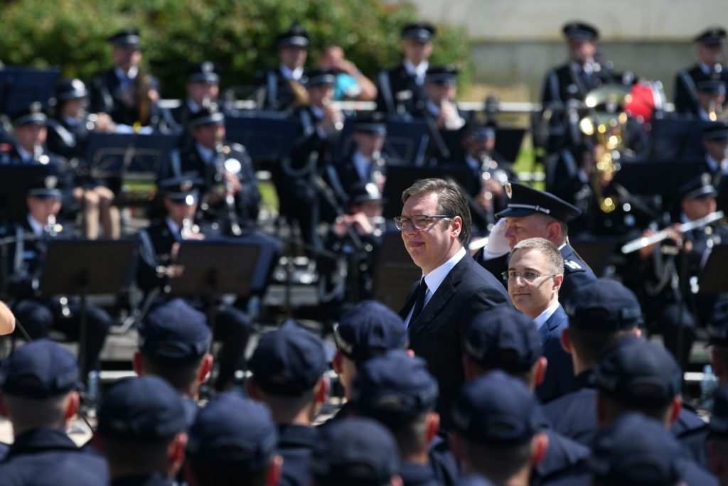 Beograd 07.06.2020. Nebojša Stefanović, Aleksandar Vučić. Dan Ministarstva unutrašnjih poslova i Dan policije, svečanost, smotra, priredba, Palata Srbija Foto: Filip Krainčanić/Nova.rs